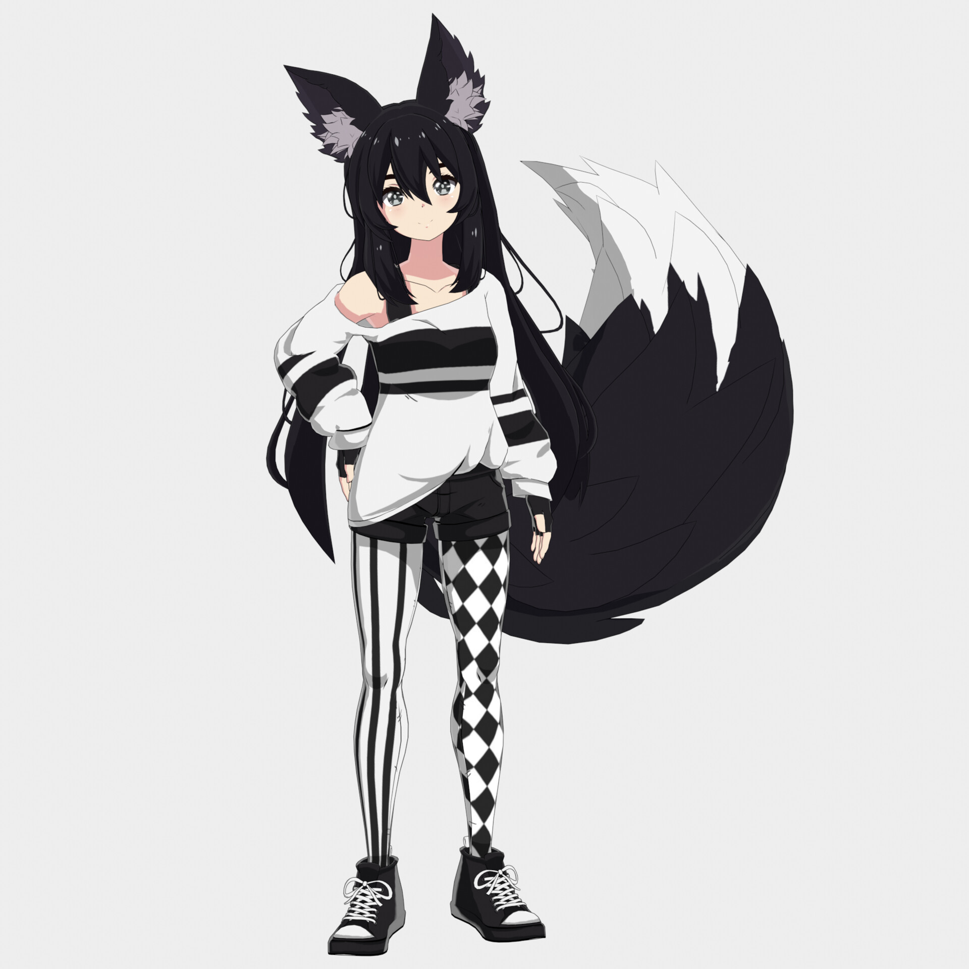 Artstation Kura 3d Anime Vtuber Model