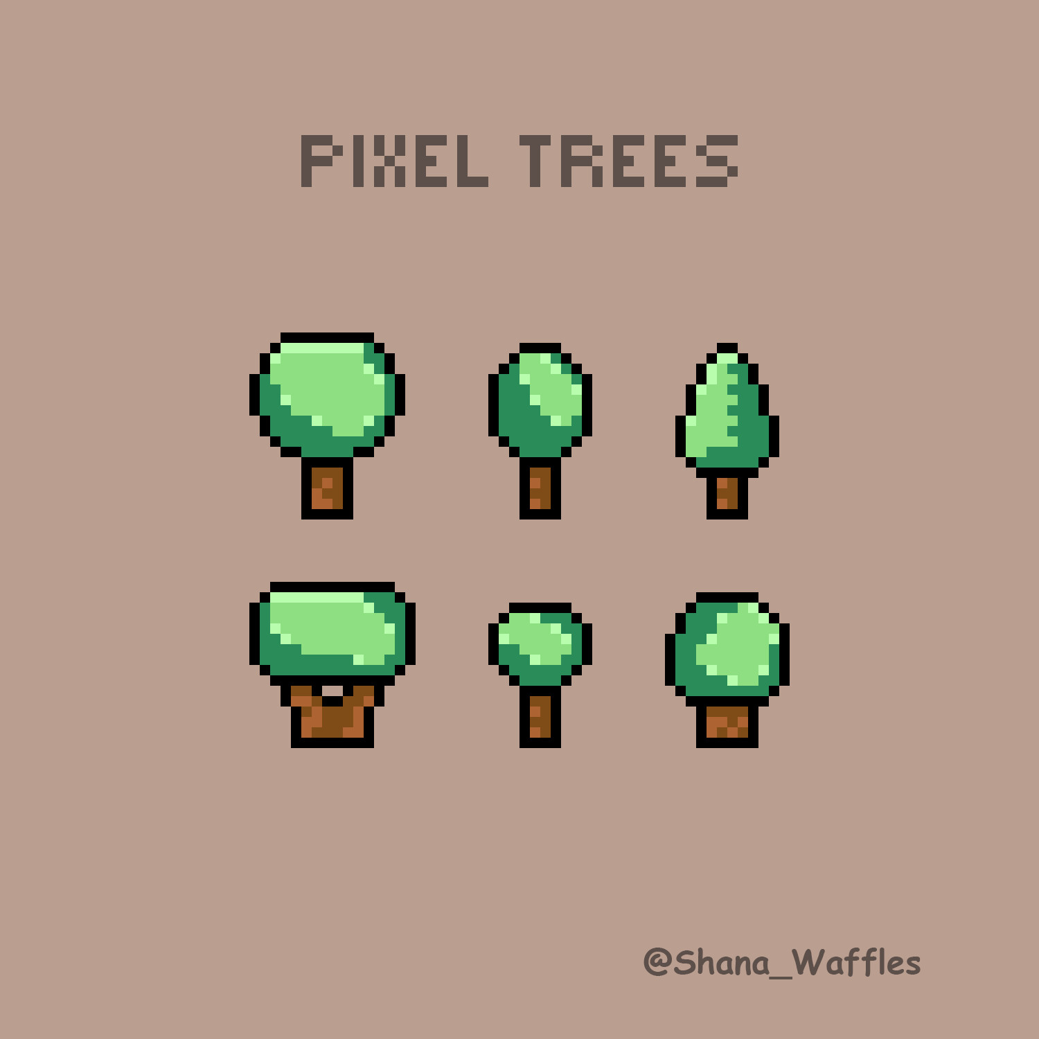 Artstation tree sprites