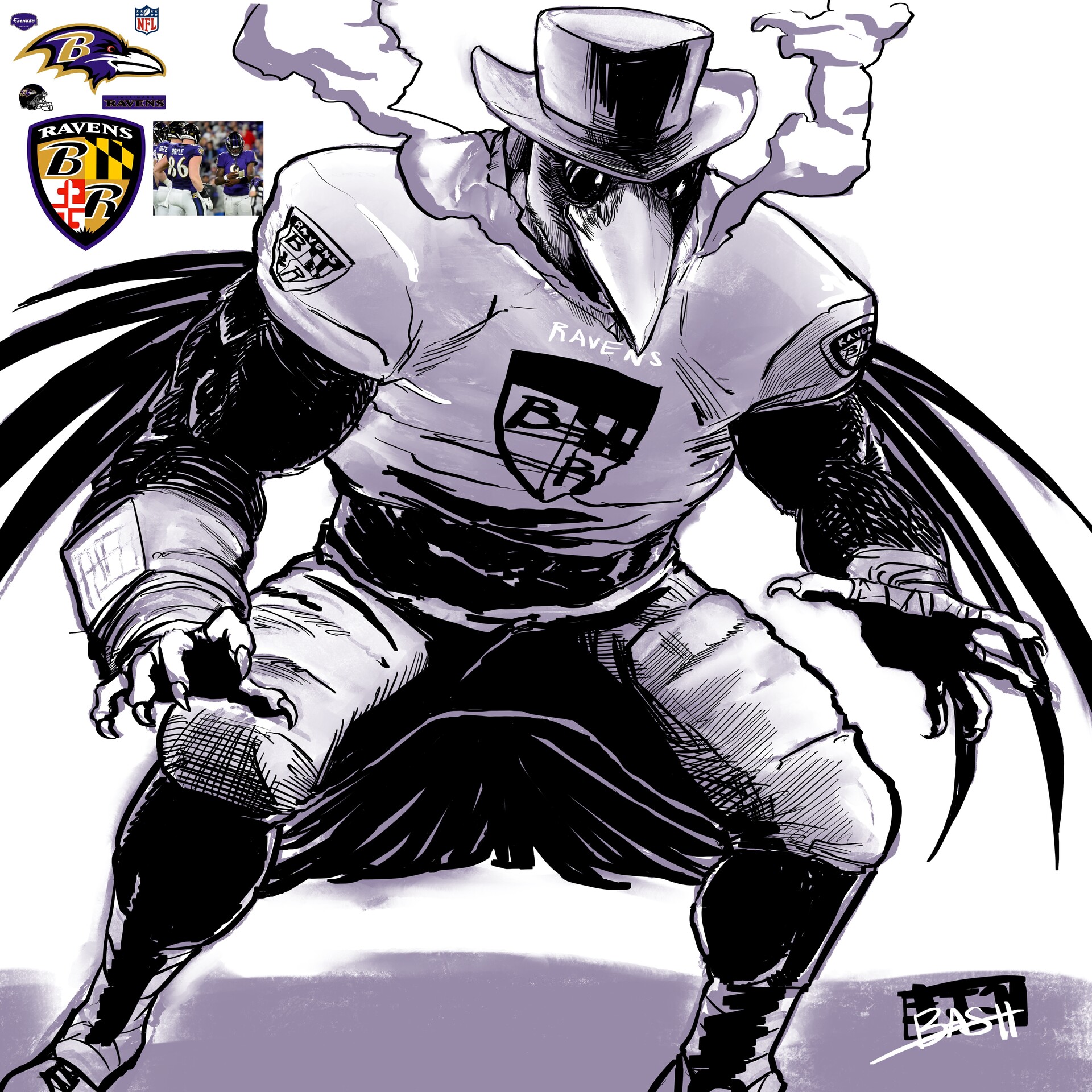 ArtStation - Baltimore Ravens Plague concept