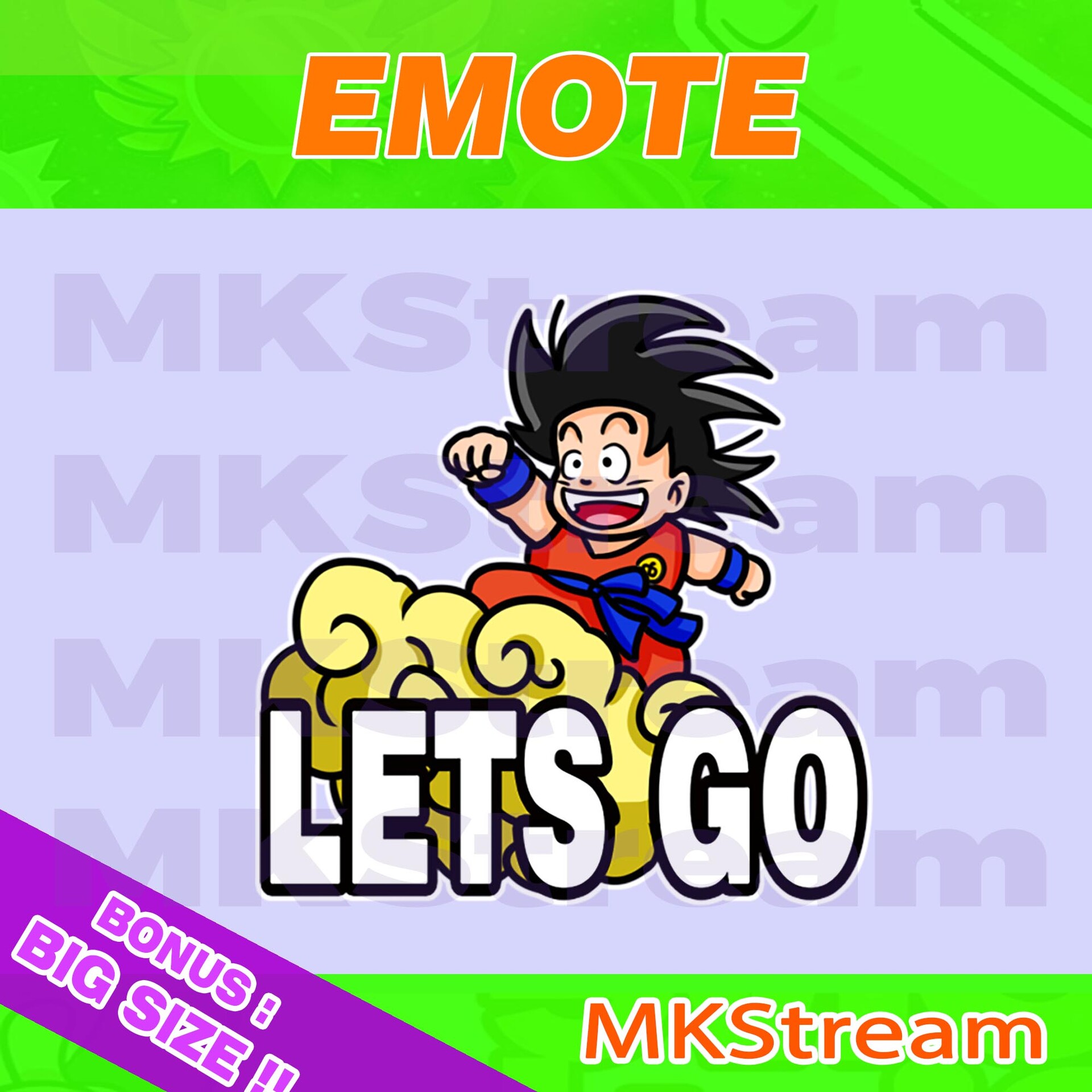 Artstation Twitch Emotes Kid Goku Lets Go