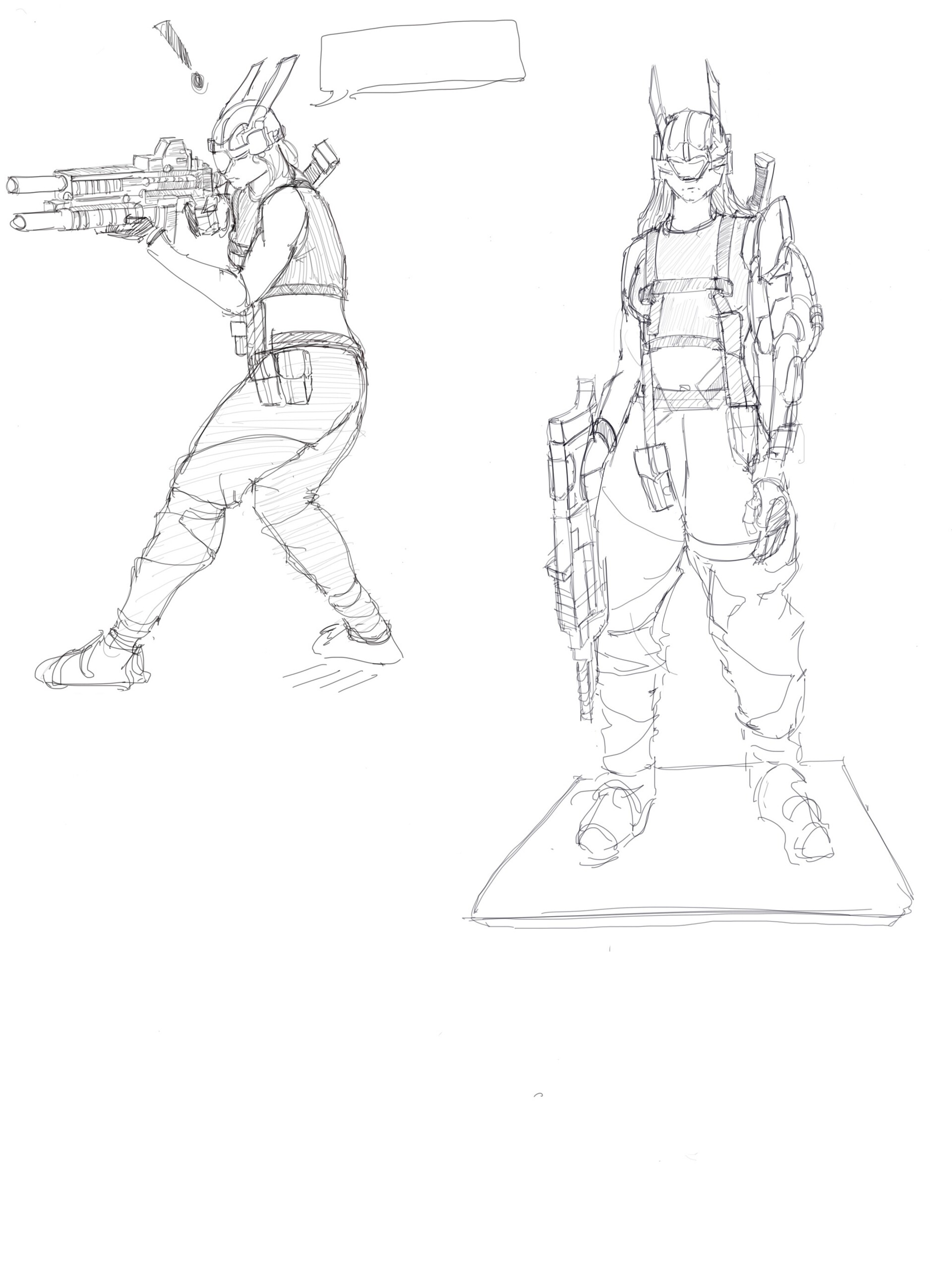 ArtStation - Bunny soldier