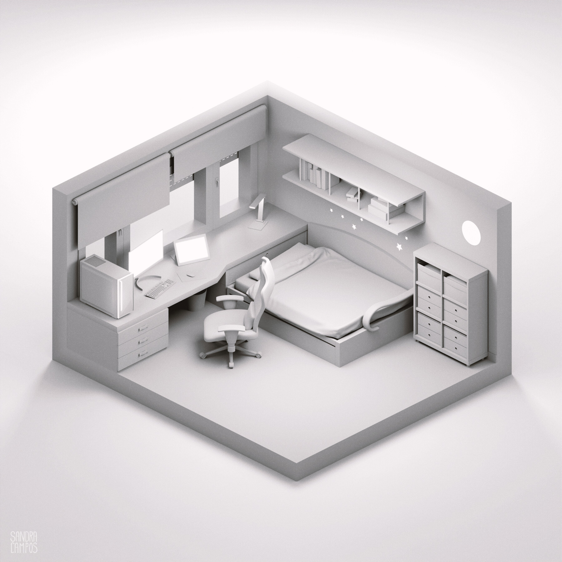 Art Deco Room design ideas & pictures (23 sqm)-Homestyler
