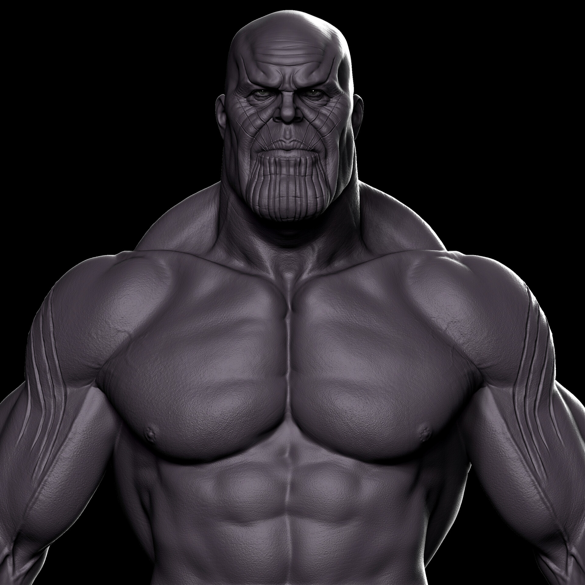Thanos референс Zbrush