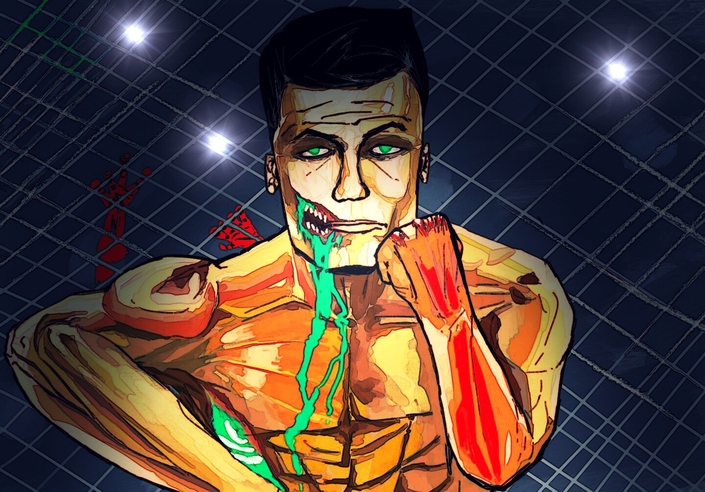 ArtStation korean zombie fight title match in 22y 4.9