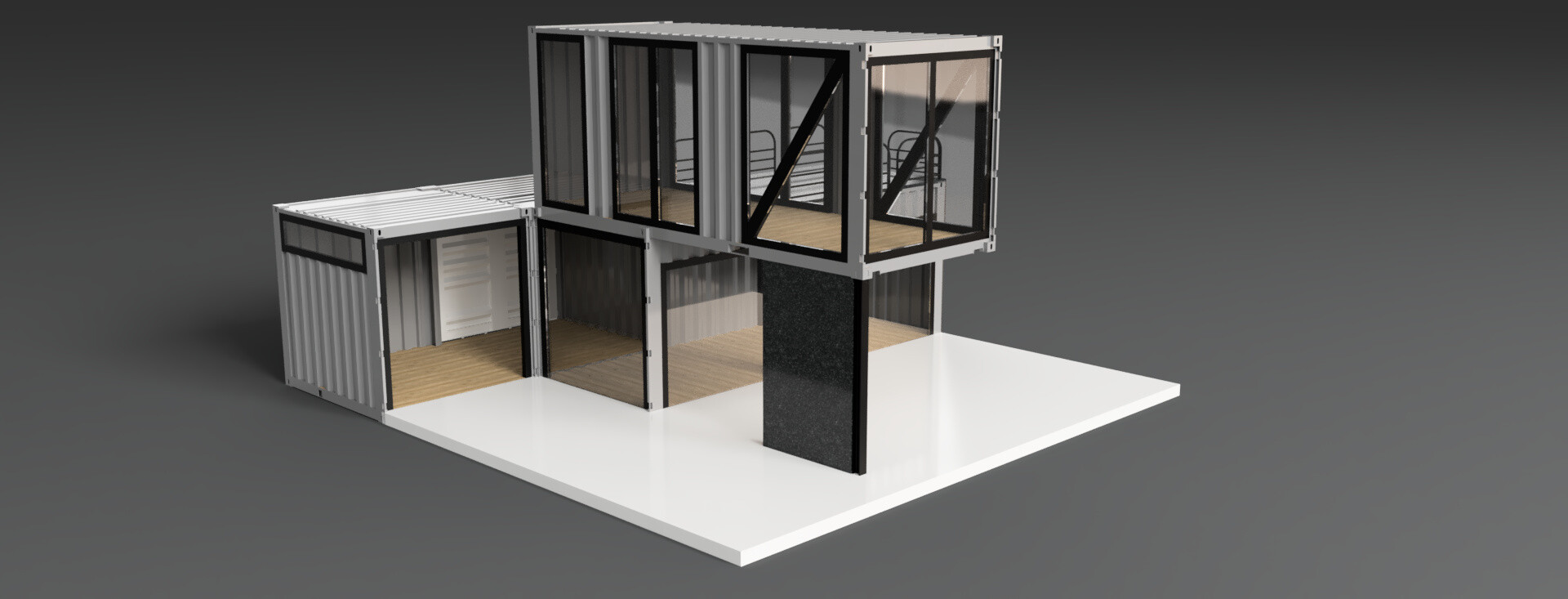 ArtStation - Part 1: Container House - Simple Modern Concept