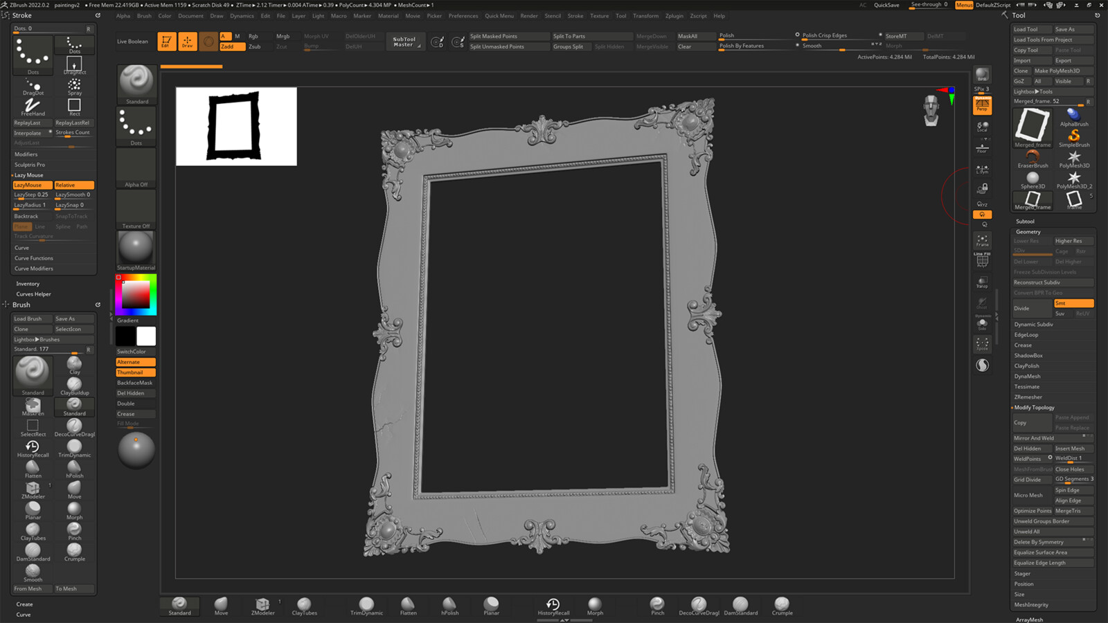Zbrush - Picture frame