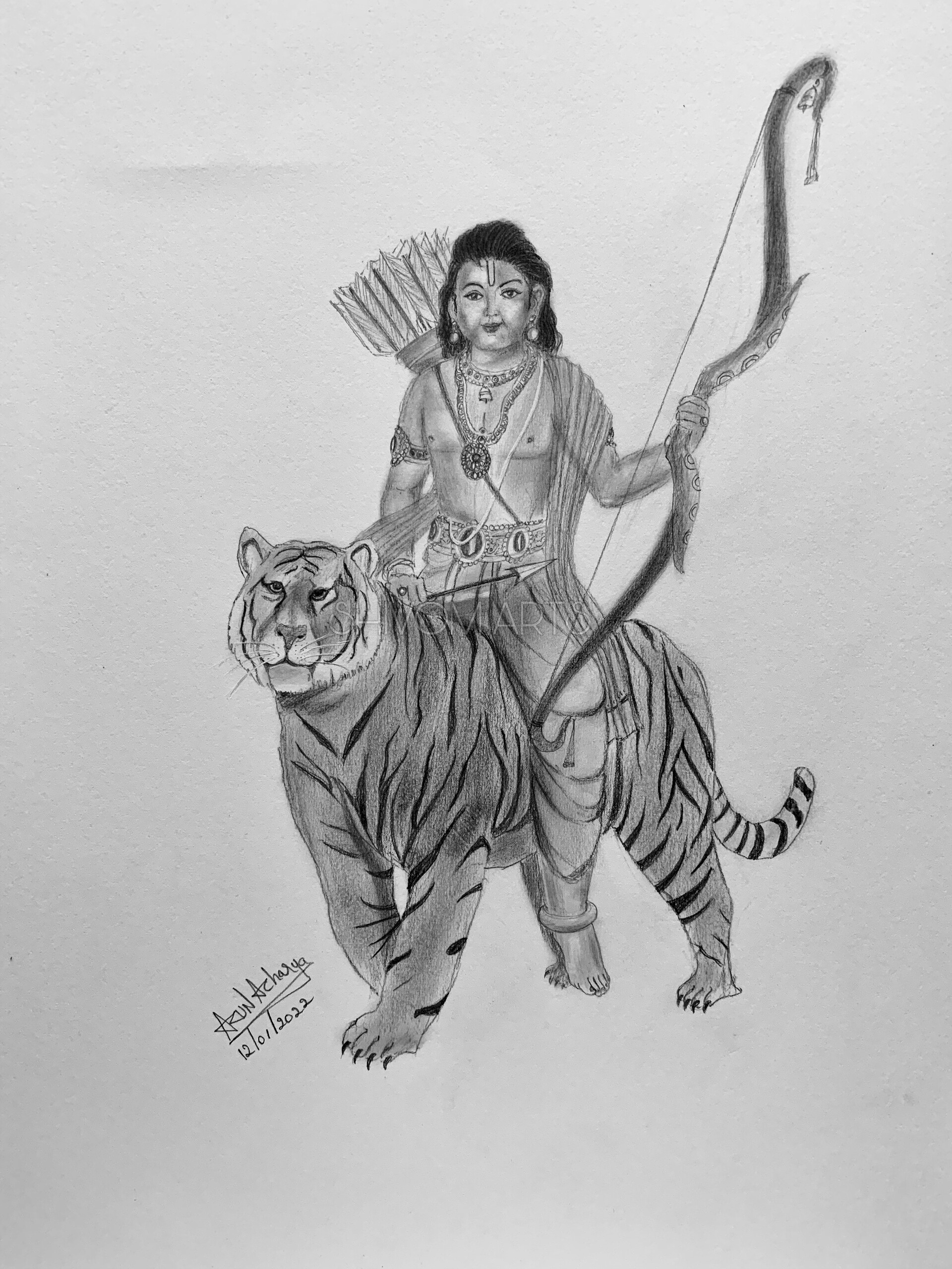 God ayyapan pencil drawing   Pencil drawing images Pencil sketch Shiva  tattoo