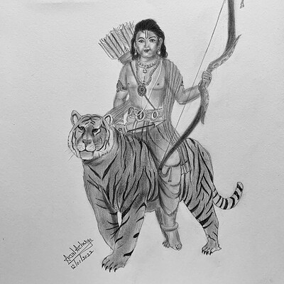 Ayyappa Swamy Drawing || ayyappa drawing | Ayyappa Swamy Drawing || ayyappa  drawing Ayyappa Swamy Drawing || how to draw ayyappa swamy with tiger ||  ಶಬರಿಮಲೆ ಅಯ್ಯಪ್ಪ ಸ್ವಾಮಿ ಚಿತ್ರ How to draw