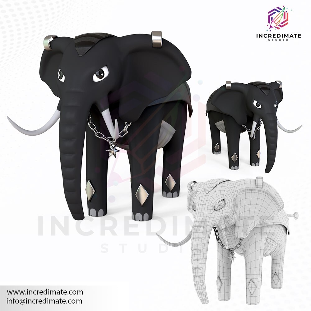 Elephant 3D Model | Incredimate