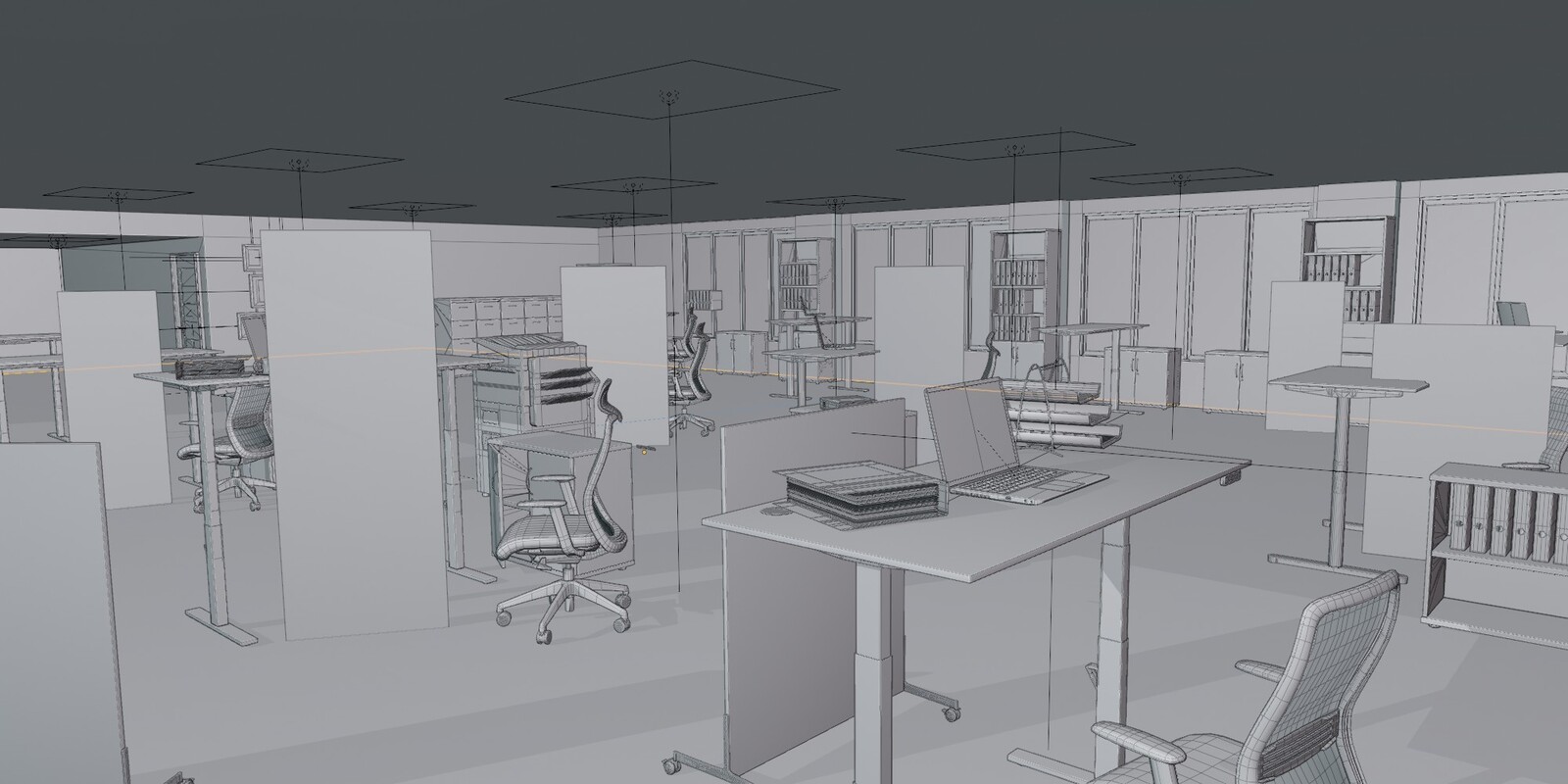 Large Corporate office wireframe