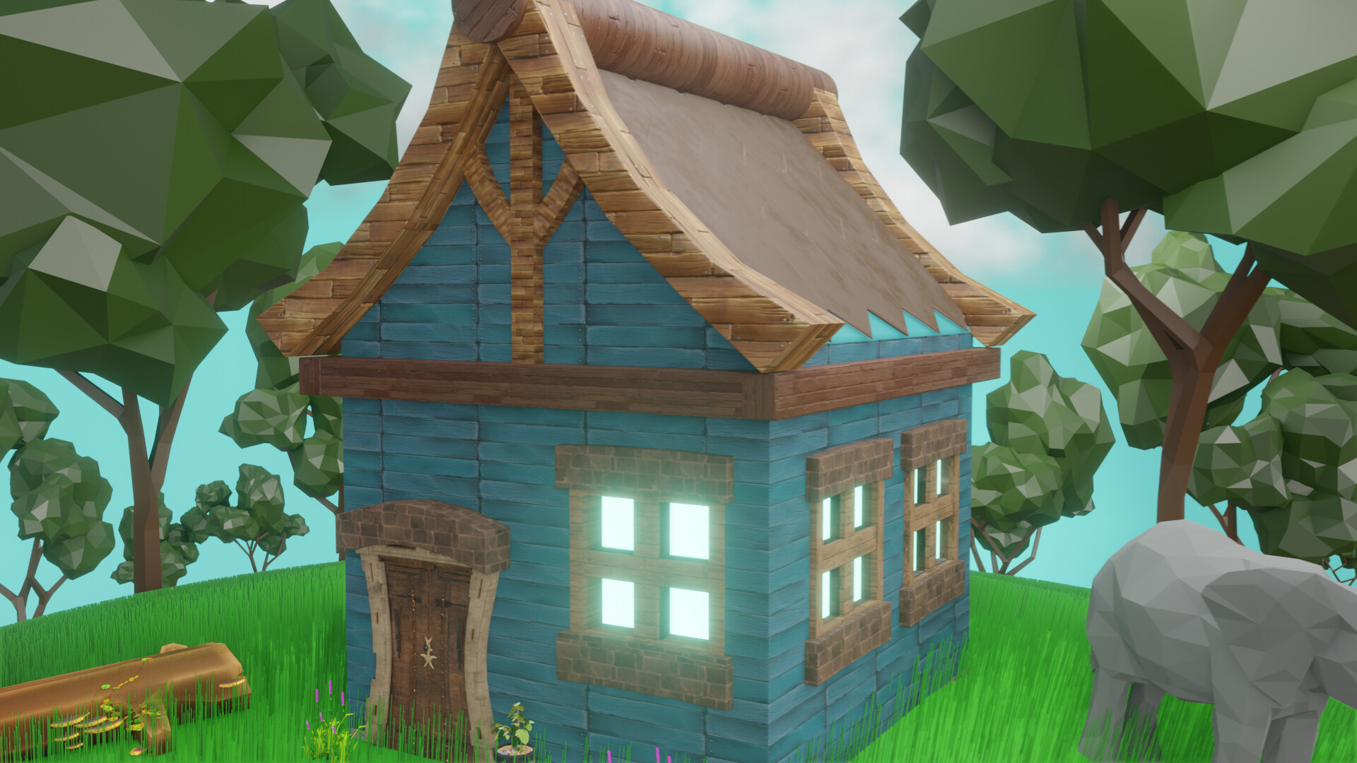 ArtStation - Low Poly House