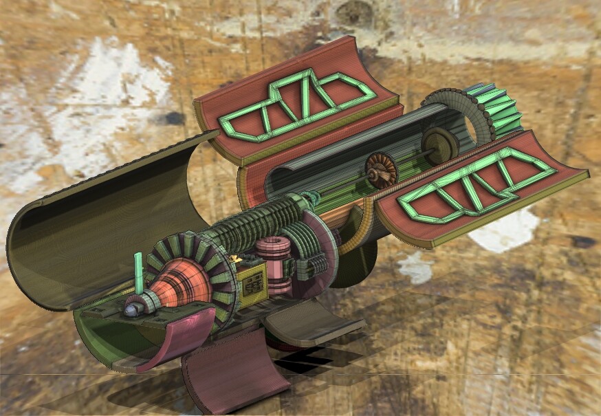 ArtStation - T-65 SUBLIGHT ENGINES WIP