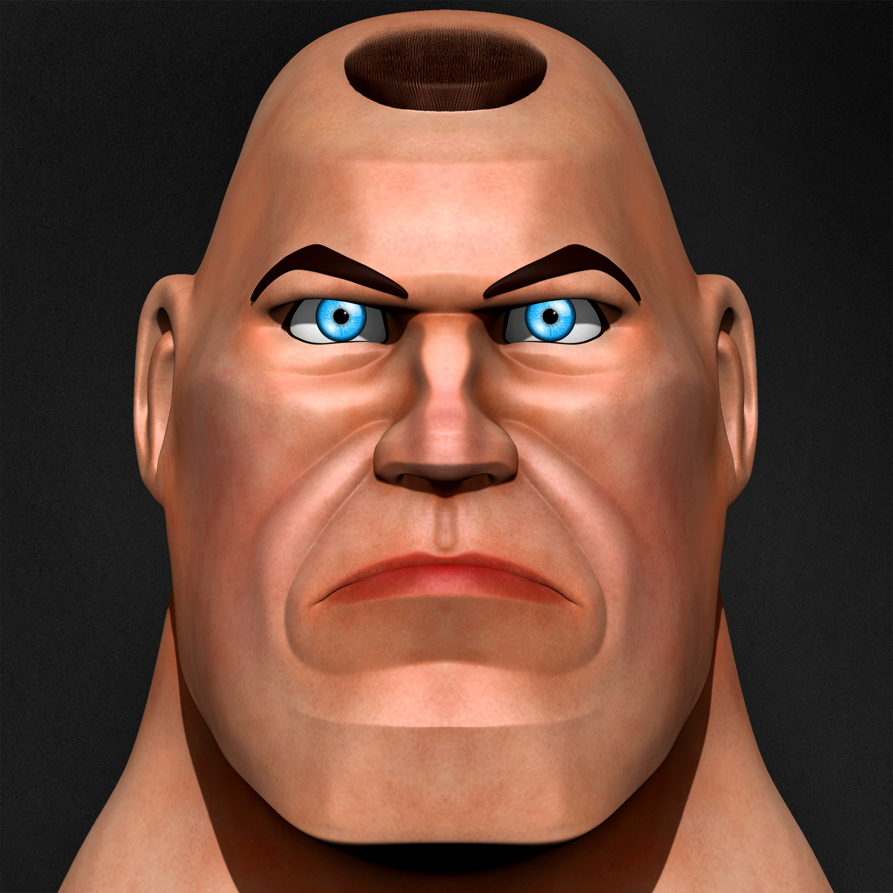 Cartoon Male head vol 01 3D Character sculpted by Yacine BRINIS 001