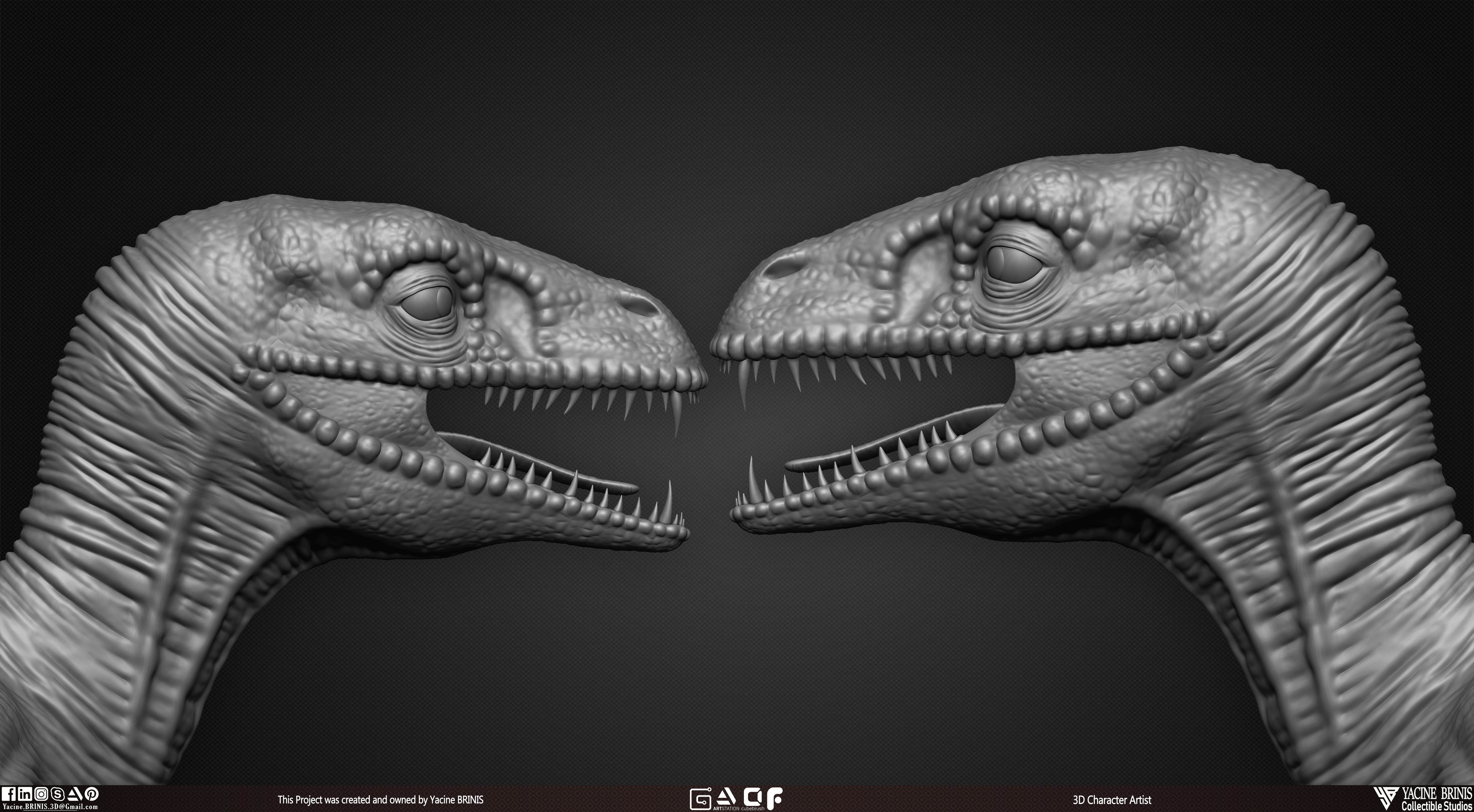 Dinosaur Reptile 3D Model sculpted by Yacine BRINIS 012