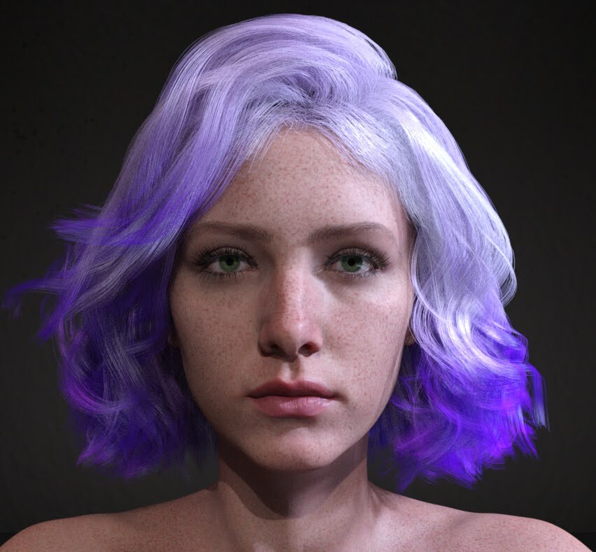 ArtStation - Lavender hair