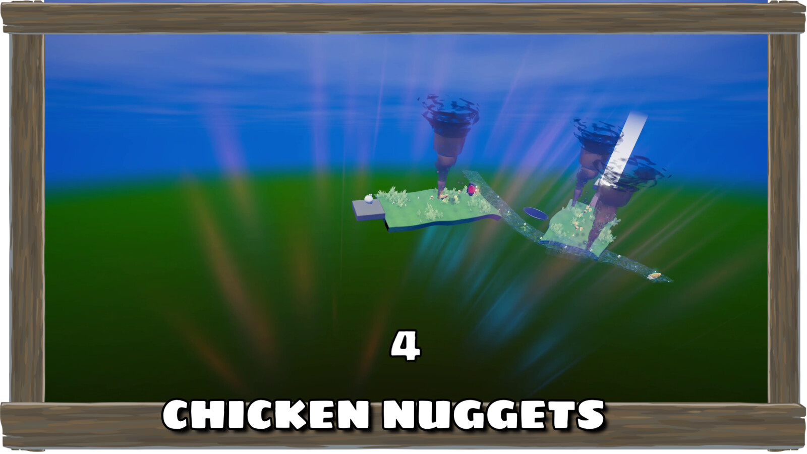 Environmental hazards are a big part of Chicken Nuggets gameplay