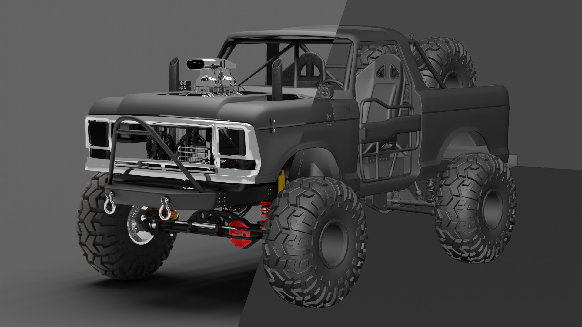 ArtStation 79 Ford Bronco Rock Crawler