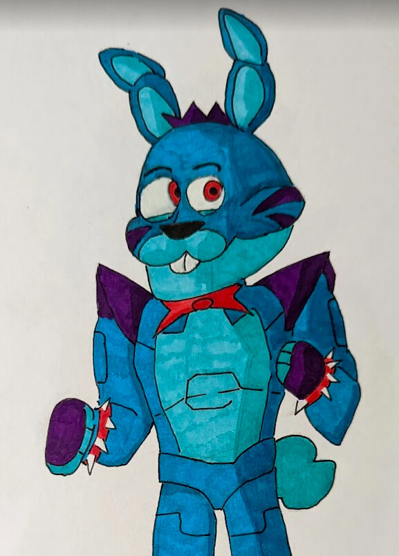 My Glamrock Bonnie Design (using in game depictions and fan art as  references) : r/fivenightsatfreddys
