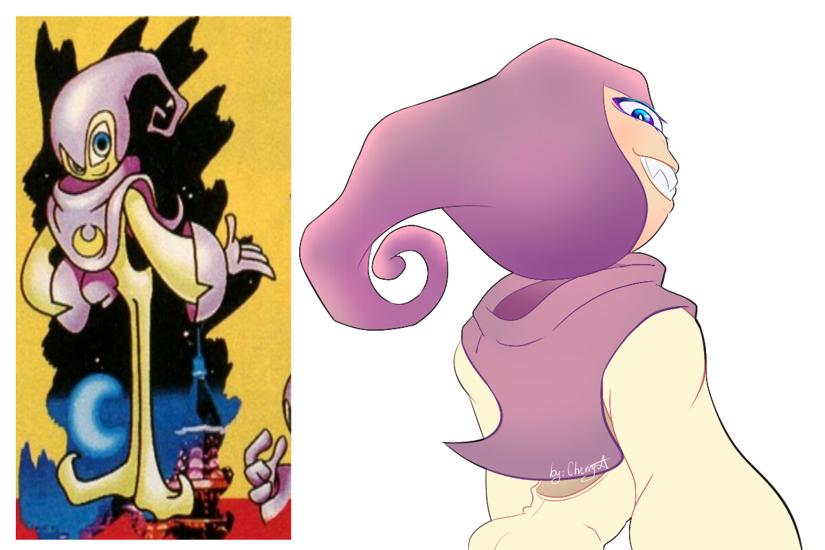 ArtStation NIGHTS and Reala concept art (redraw)