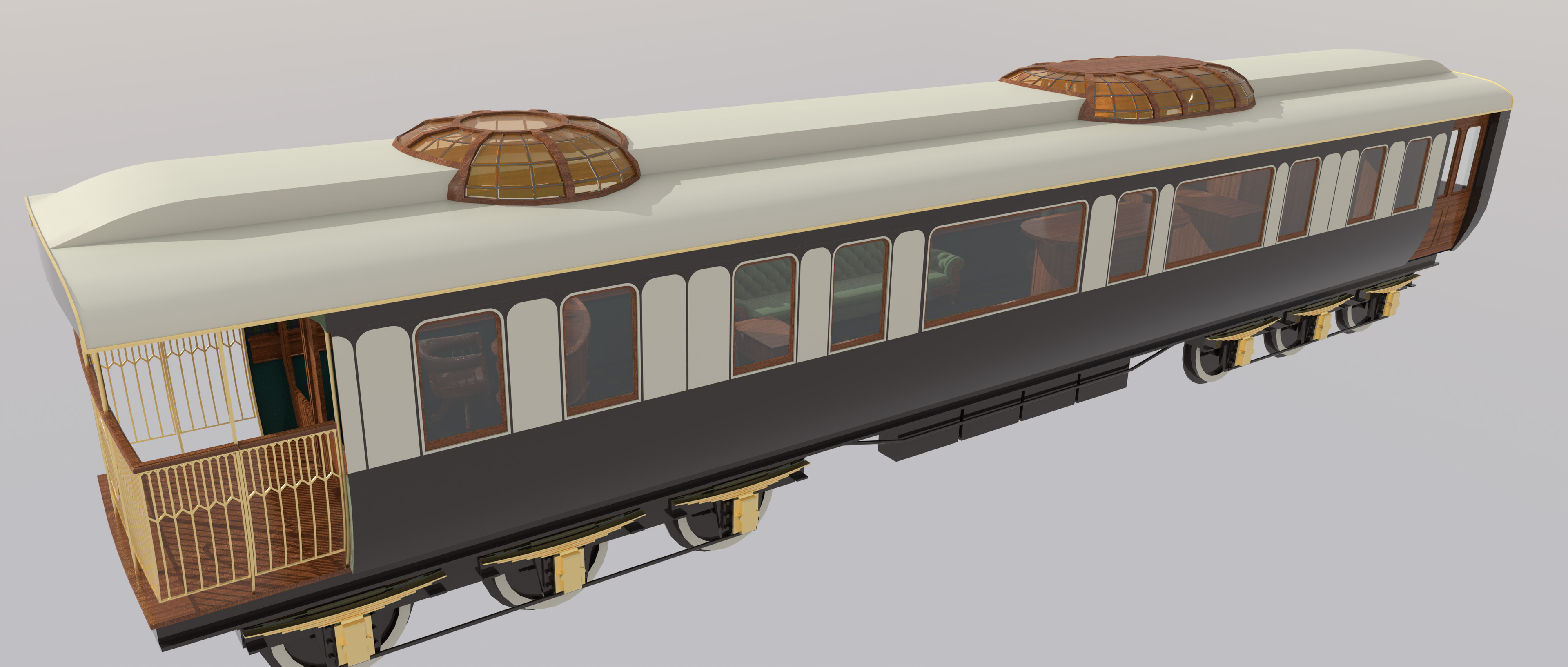 Final Modo block-in of the exterior, yet to be detailed out. Unfortunately the design didn't get that far. 