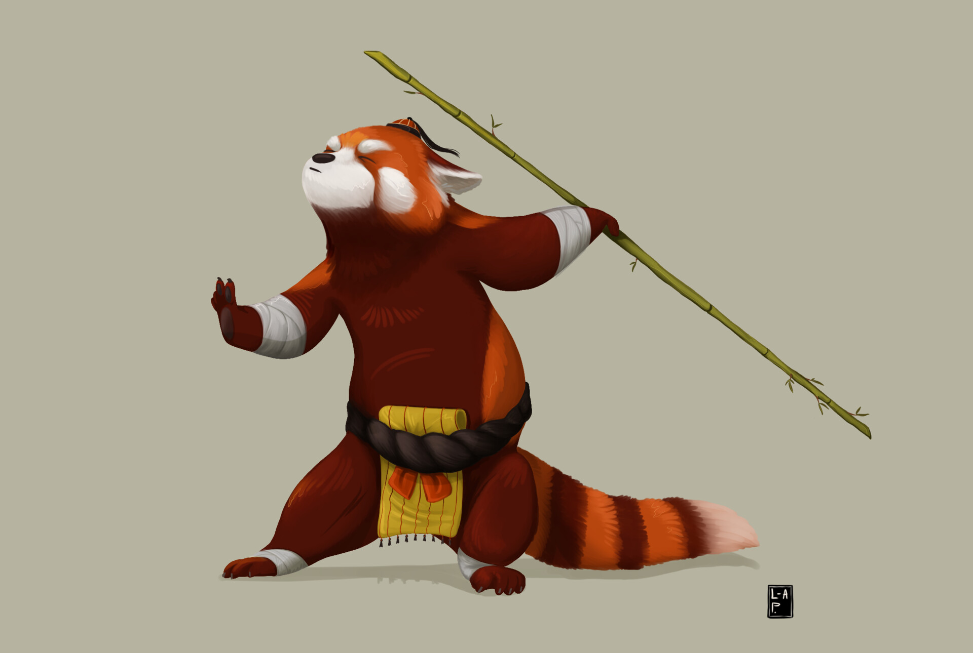 L-a Patrikovna - Kung fu ( Red ) Panda
