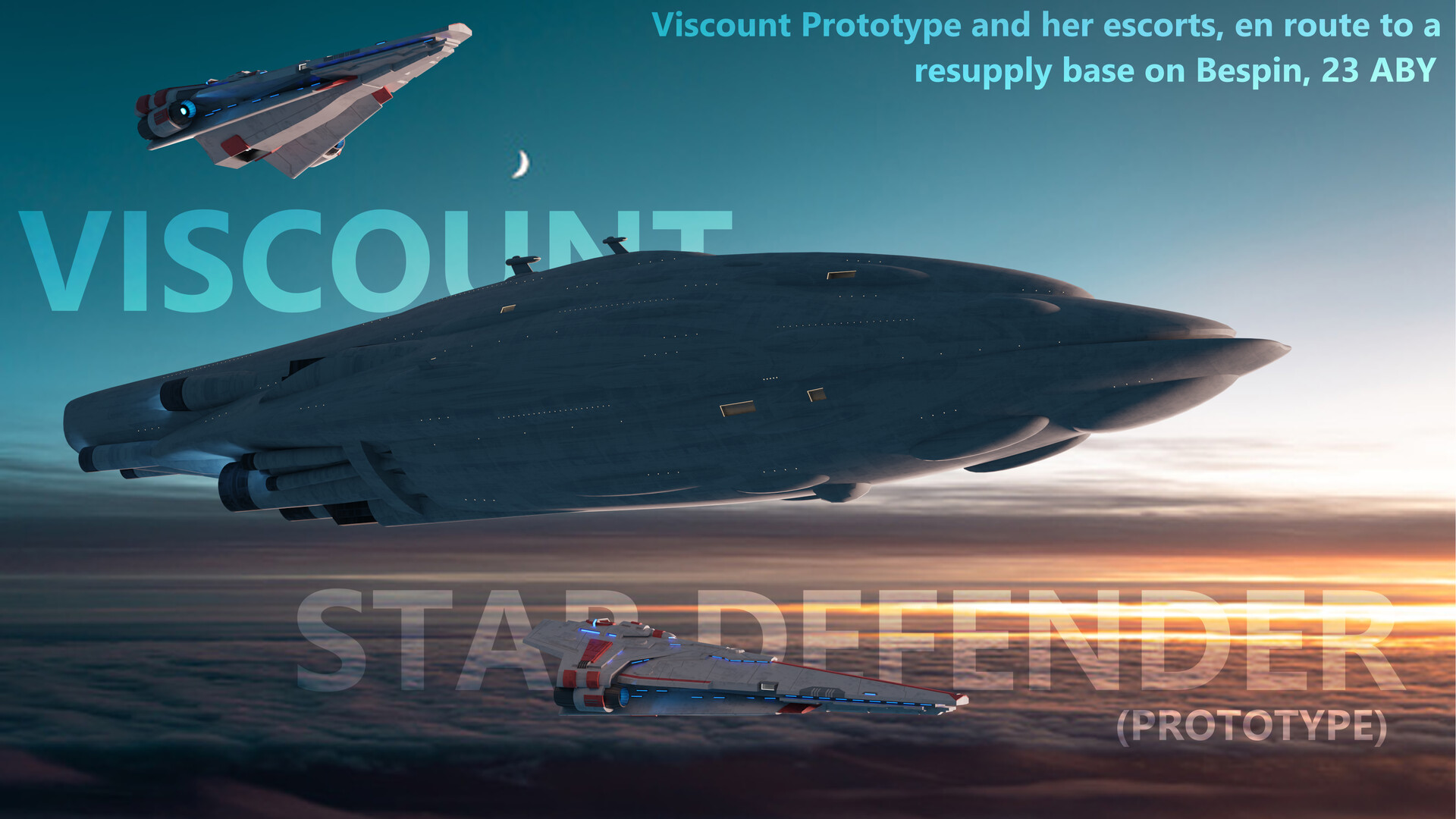 ArtStation The New Republic Viscount Prototype en Route to Bespin