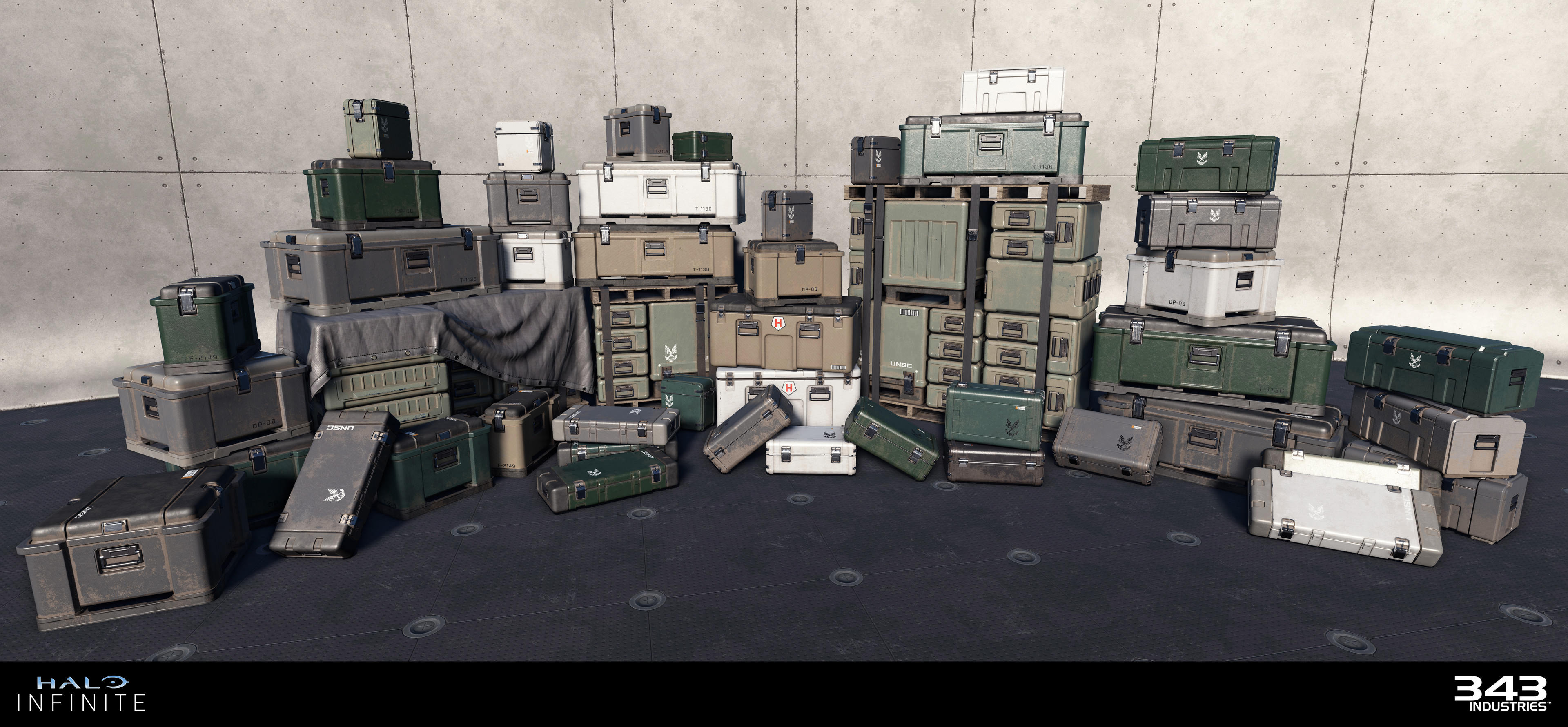 Caisse à Butin Halo 5 – Conteneur UNSC En étain + Code REQ Pack – Neuf