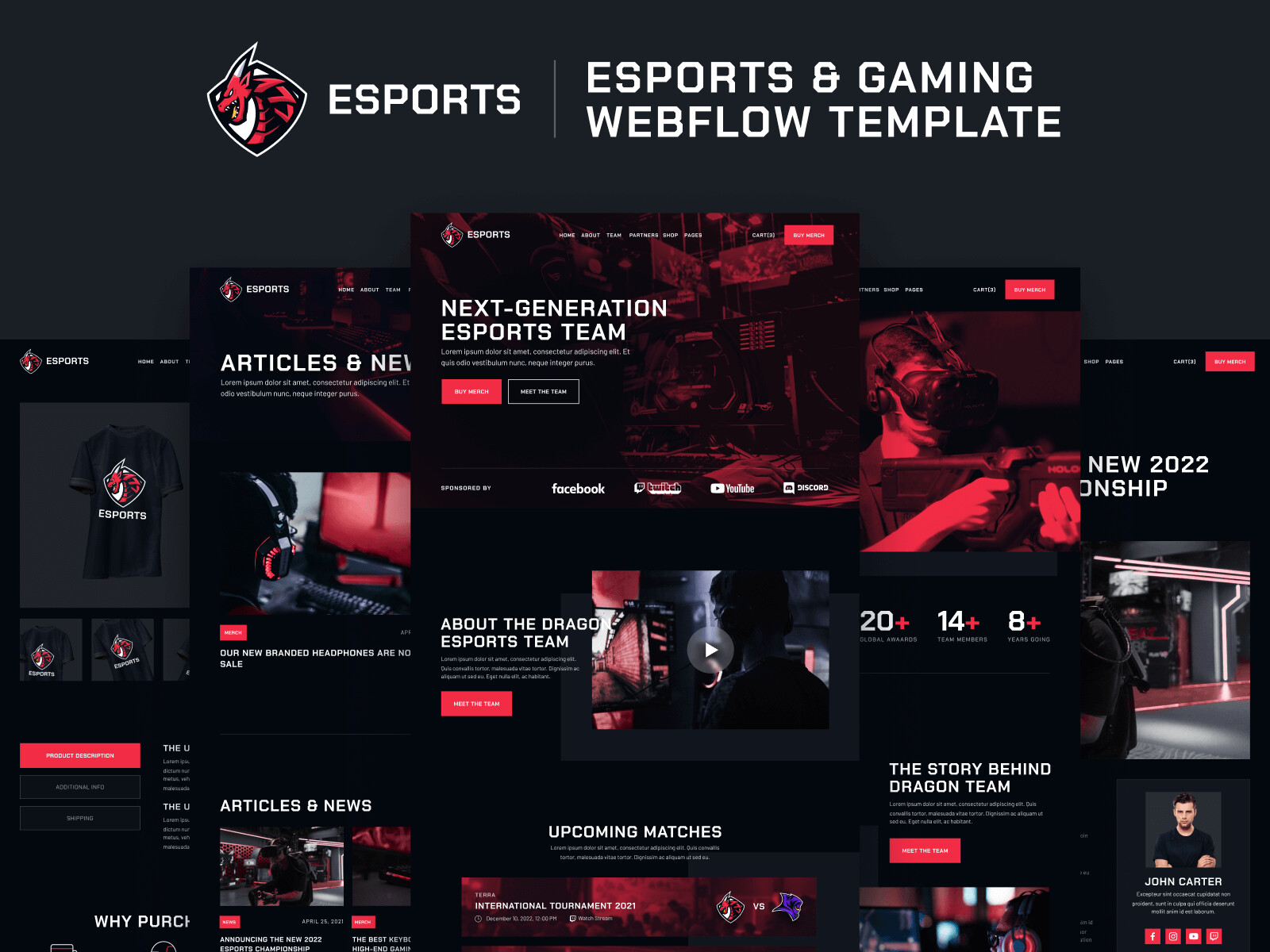 Videogame X - Videogame Webflow Website Template
