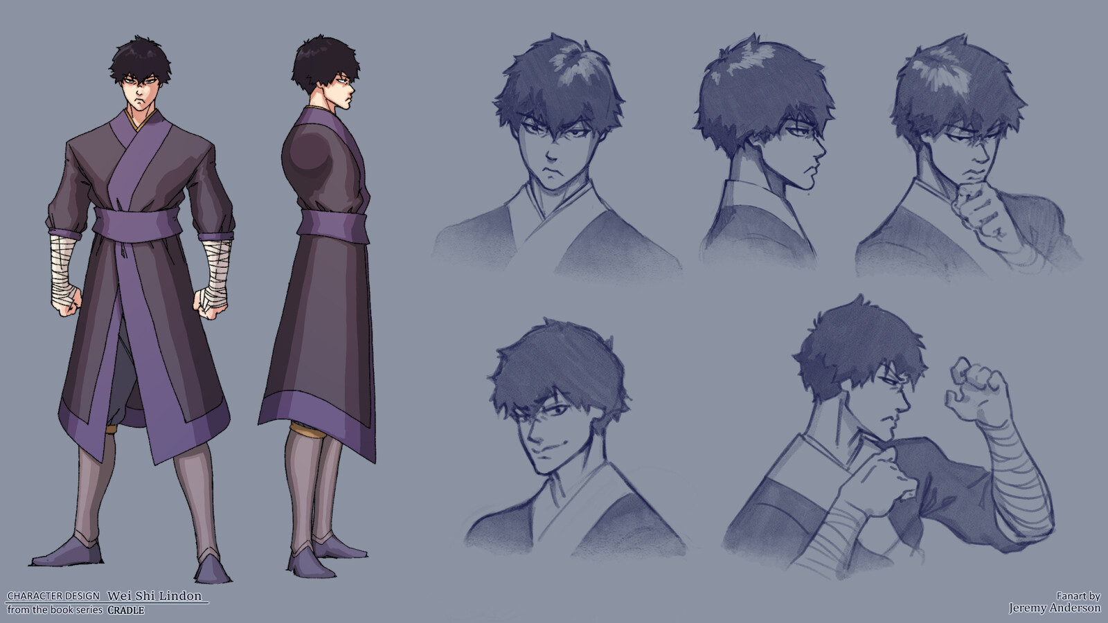Jeremy Anderson Fan Art Character Design Wei Shi Lindon