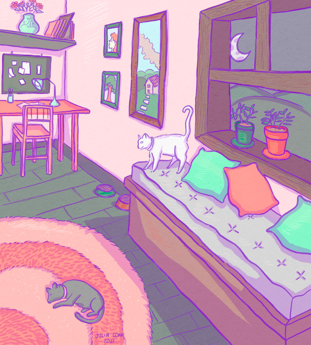 ArtStation - Cats room