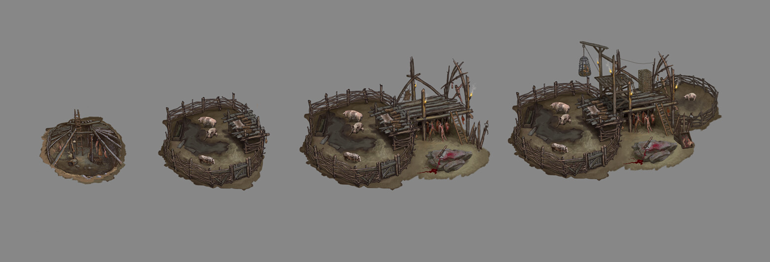 ArtStation - Orc food chain progression