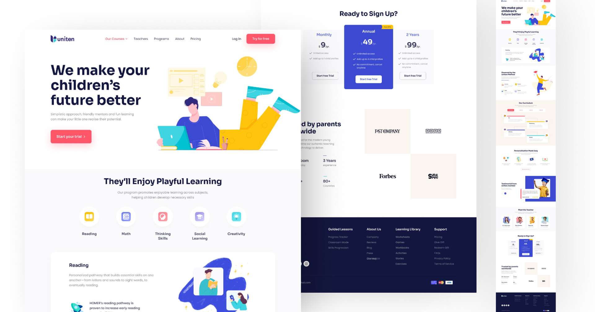 ArtStation Landing Page Education Website Templates artstation-landing-page-education-website-templates