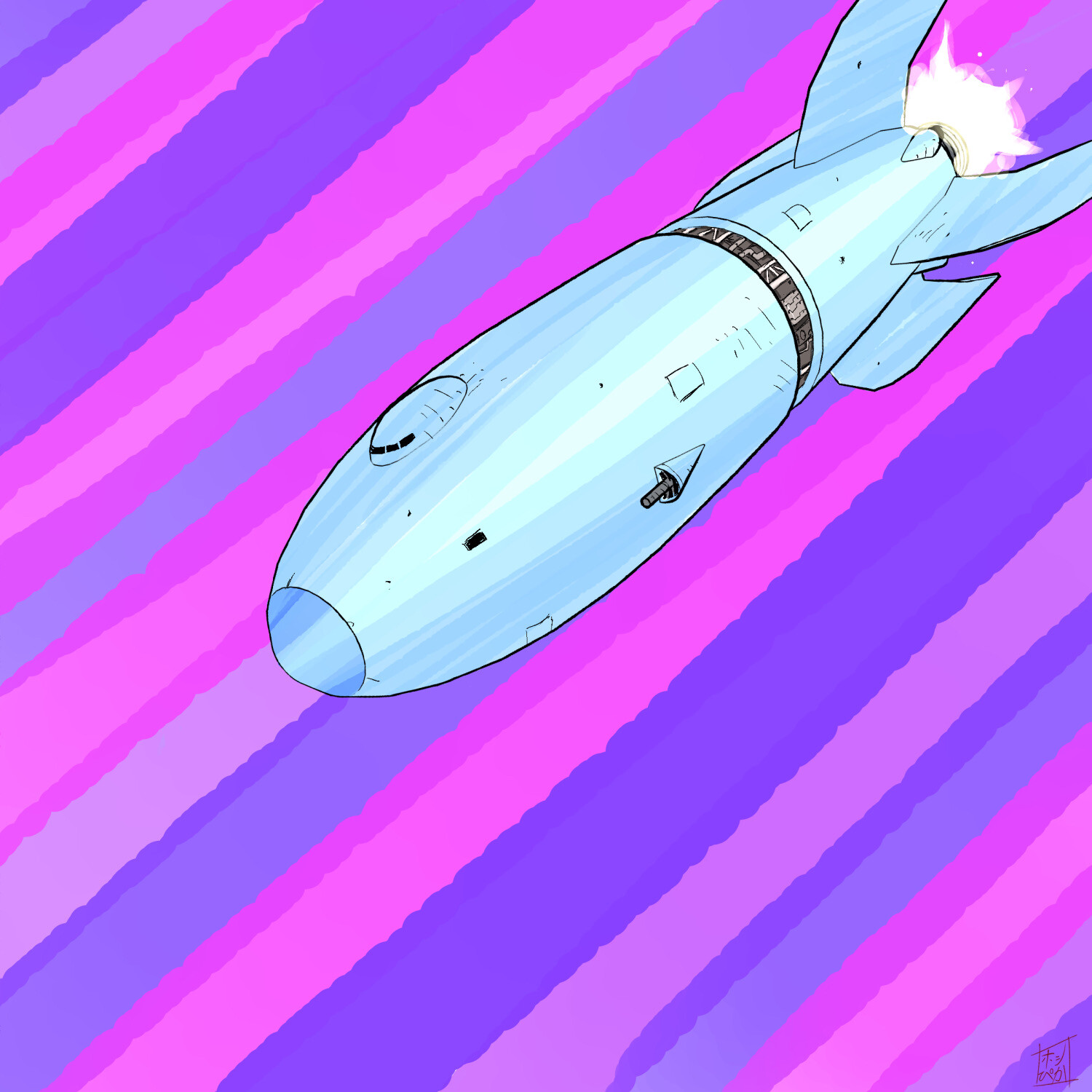 ArtStation - Prototype rocket No.1 (2)