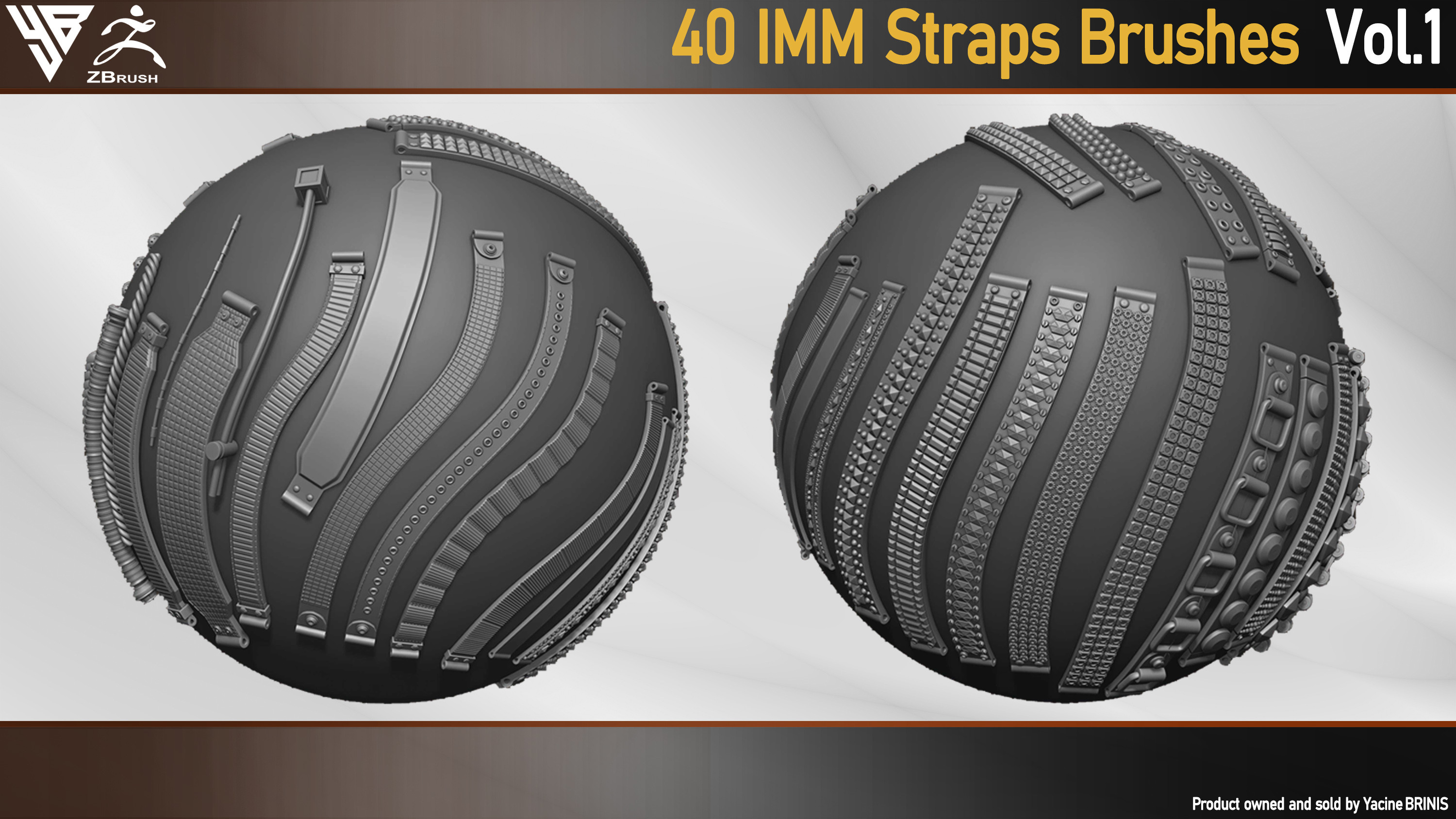 40 IMM straps brushes for ZBrush By Yacine BRINIS 002
