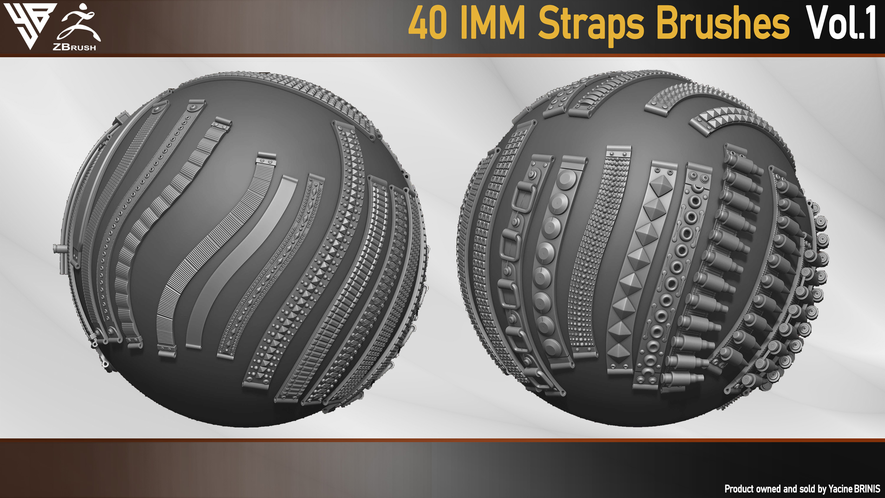 40 IMM straps brushes for ZBrush By Yacine BRINIS 004