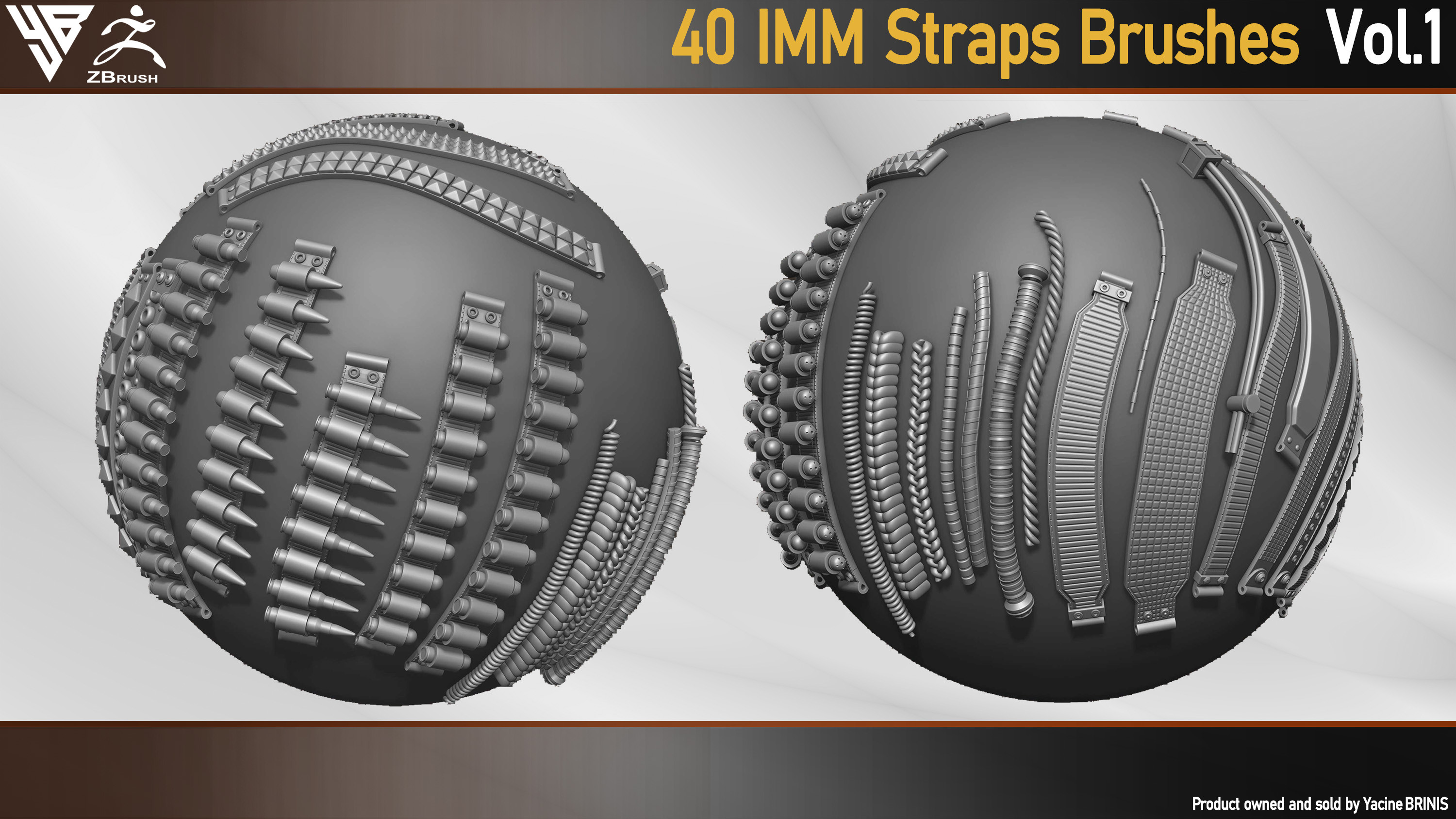 40 IMM straps brushes for ZBrush By Yacine BRINIS 005