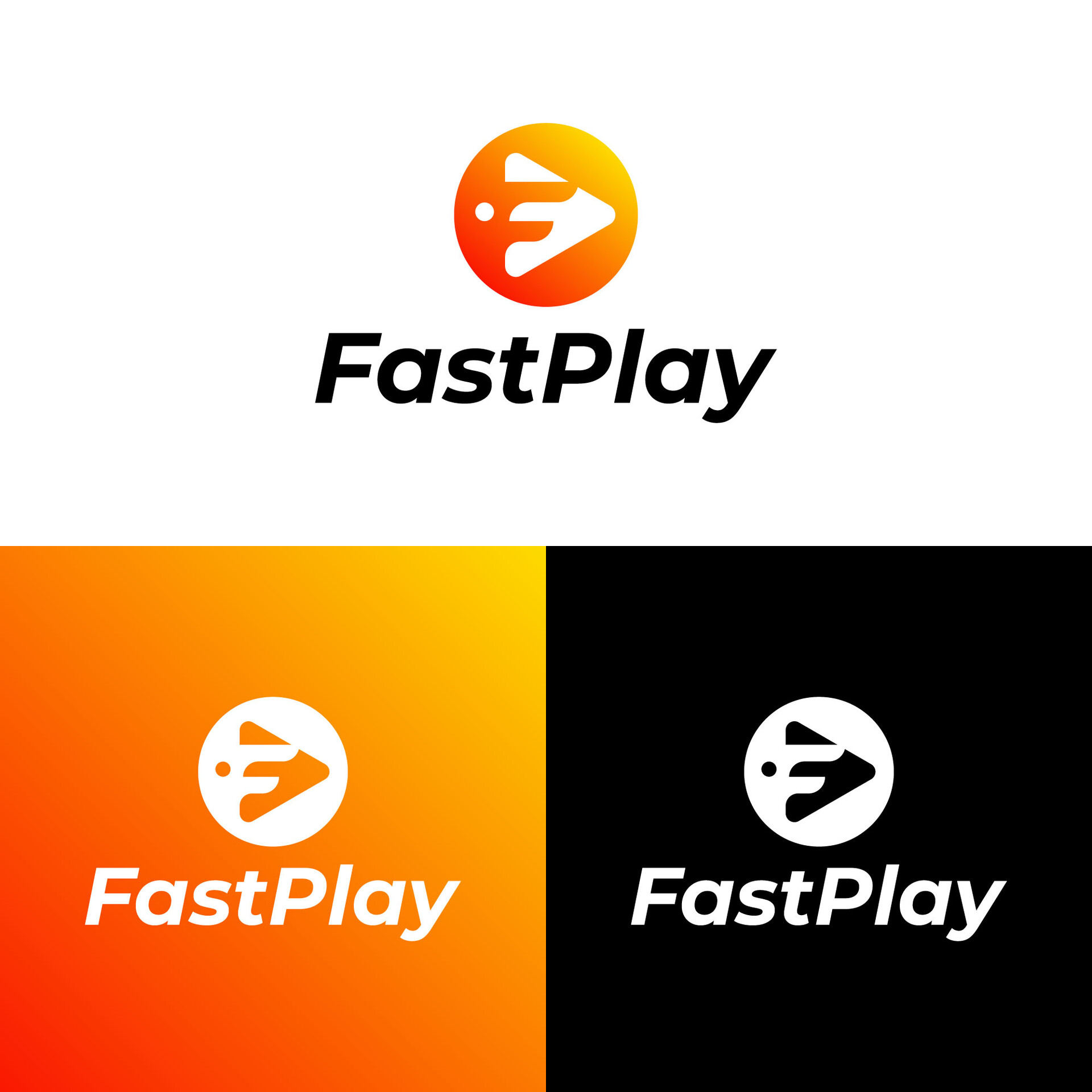 artstation-fast-play-logo-design-media-logo