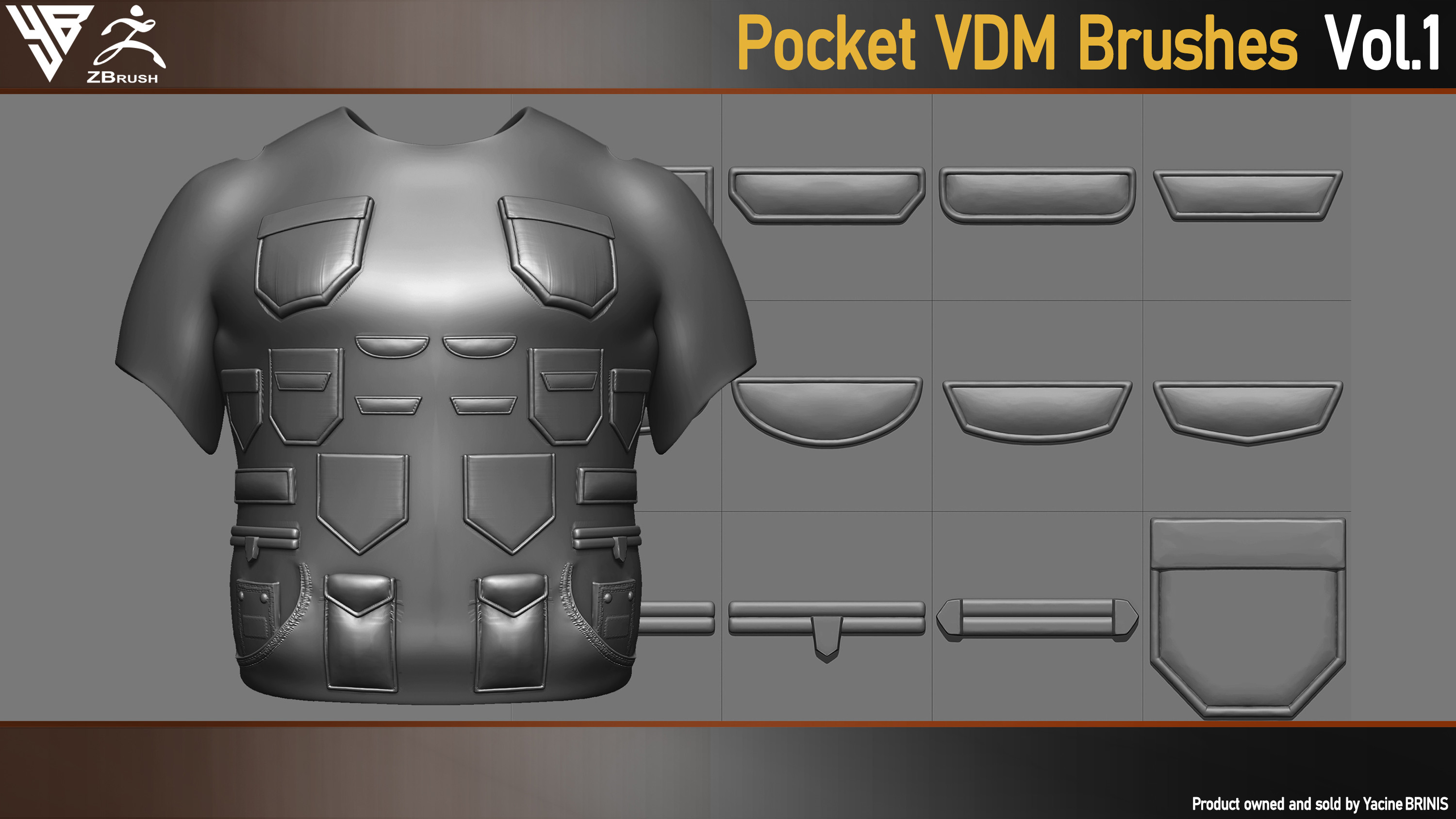 35 VDM Pocket Brushes for ZBrush By Yacine BRINIS- 002