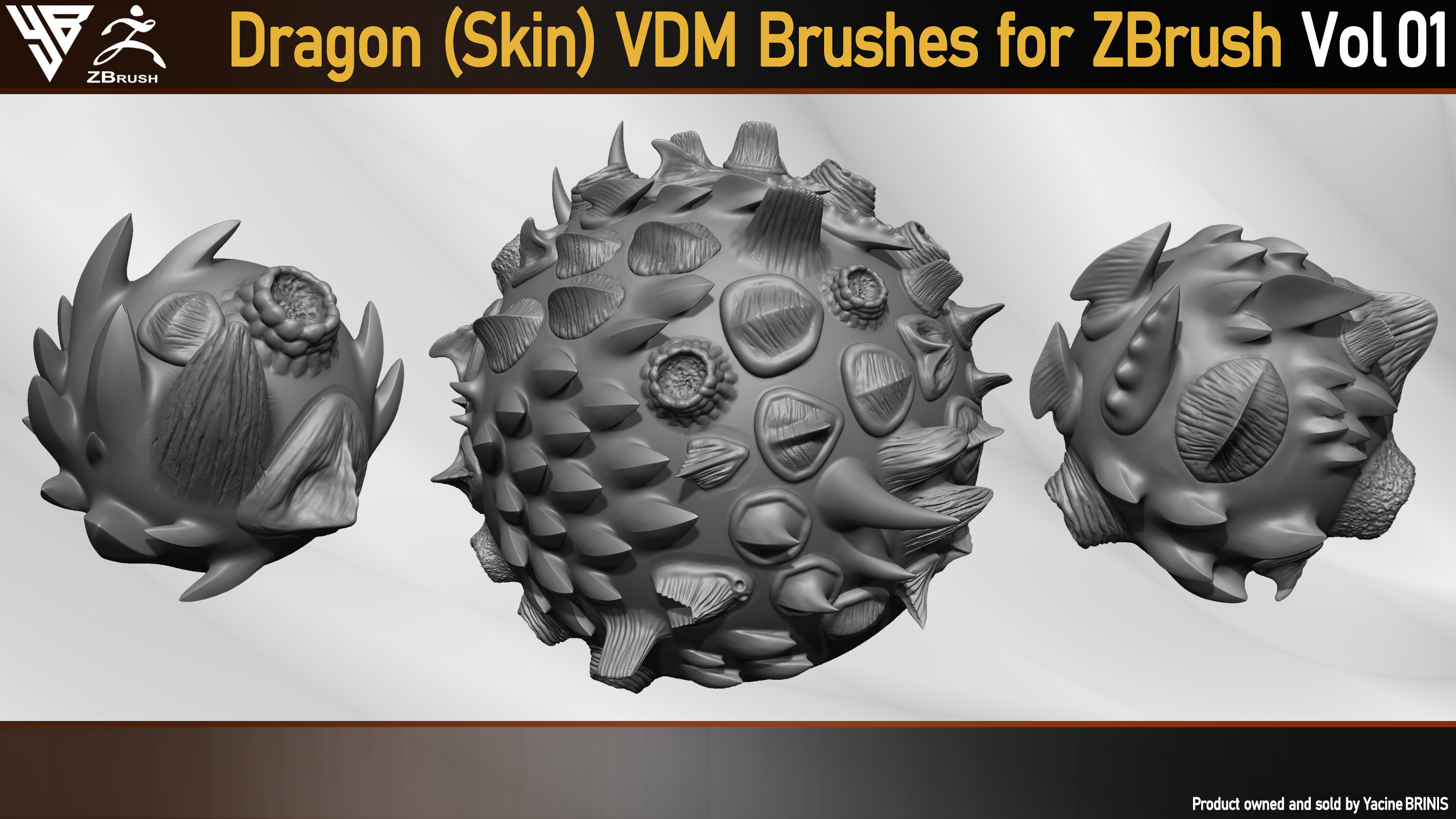 Dragon  (Skin)  VDM  Brushes  for  ZBrush  Vol 01 by Yacine BRINIS 002