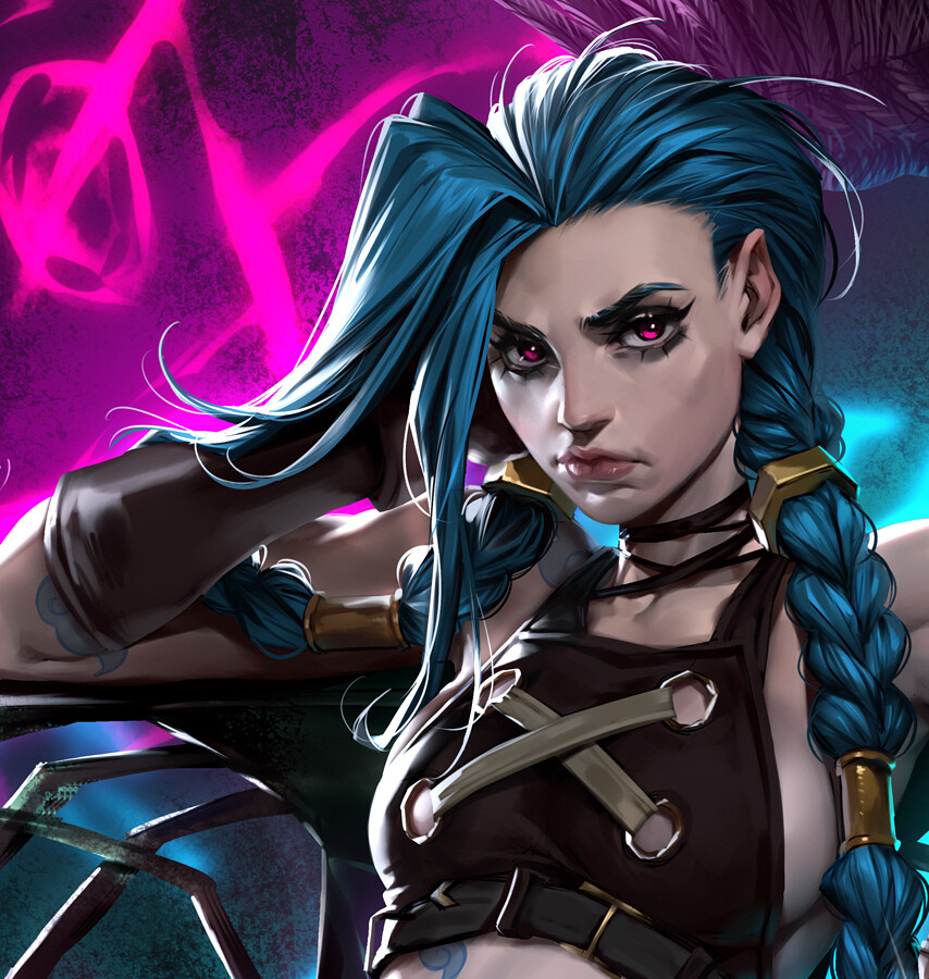 Aleriia_V (lerapi) - Jinx from Arcane (fanart)