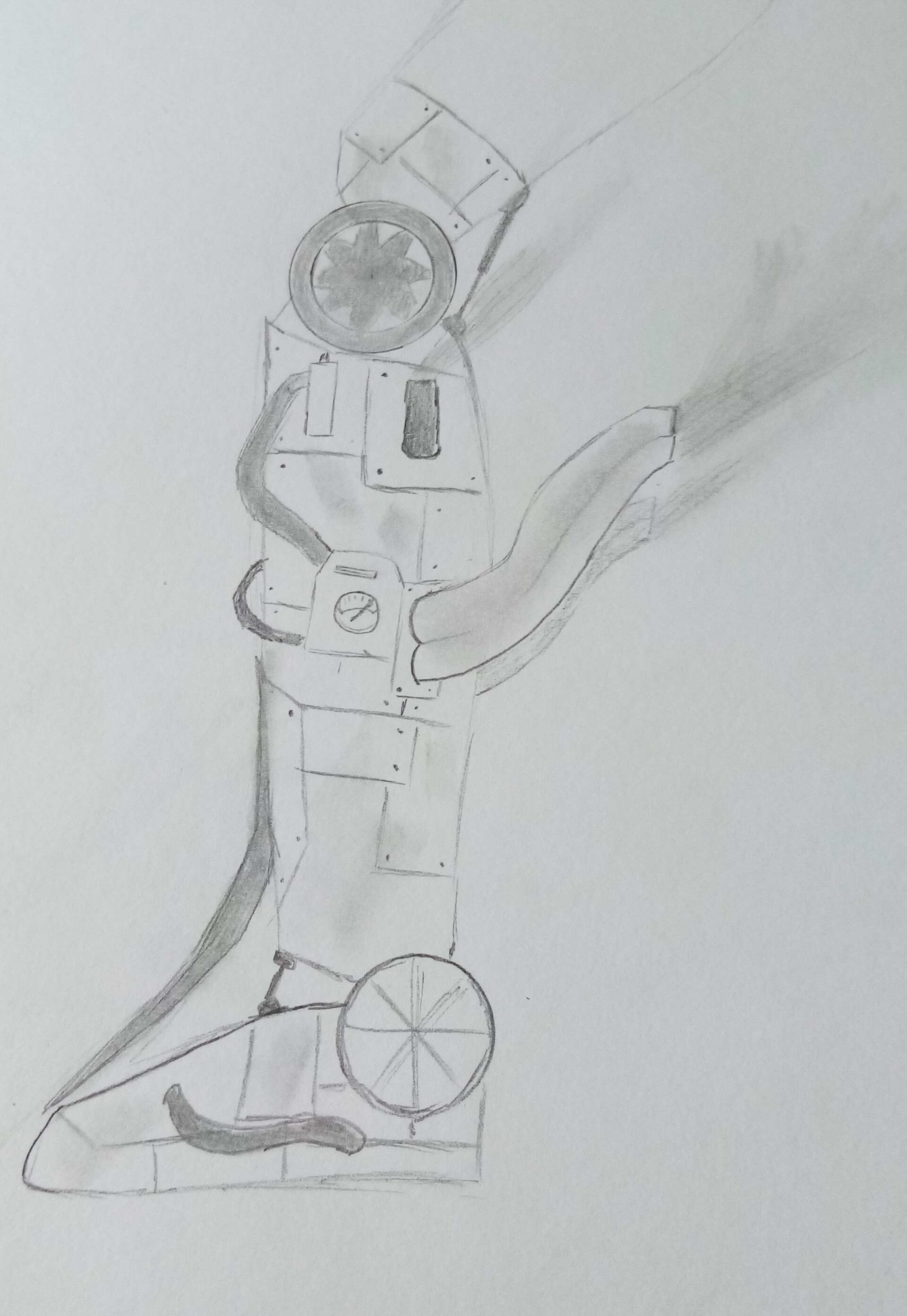ArtStation - A steampunk robotic leg