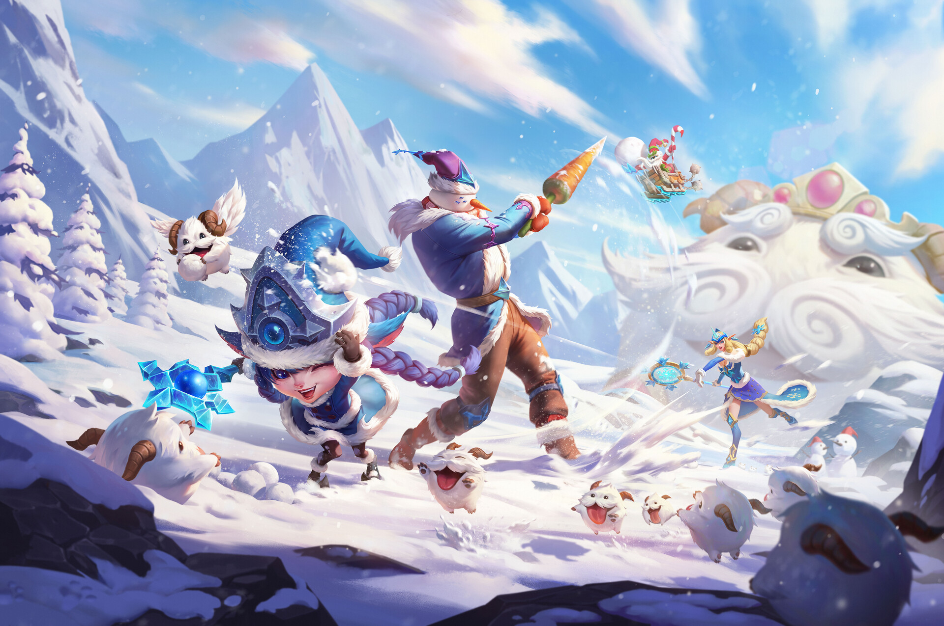 ArtStation 英雄联盟手游冰雪节