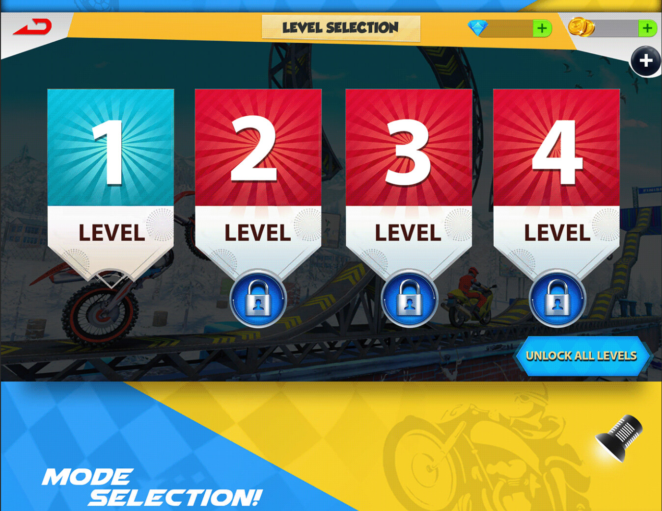 AHSAN CH Bike Stunt Game UI Ux Design