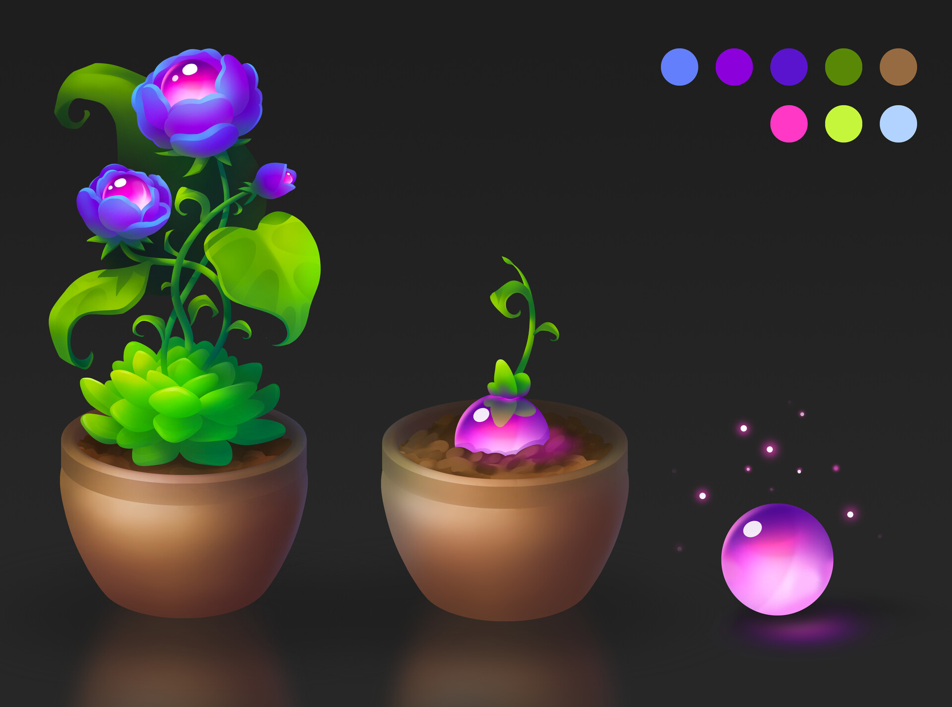 ArtStation Fantasy flower concept art