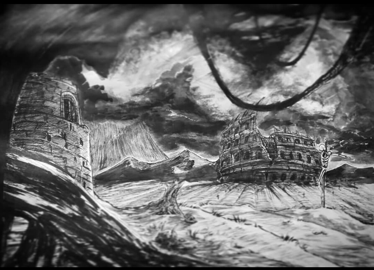 ArtStation Black and White Fantasy Backgrounds