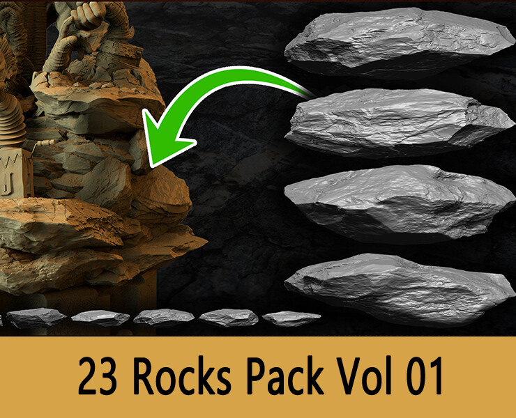23 Rocks Pack Vol1 By Yacine BRINIS Set 03