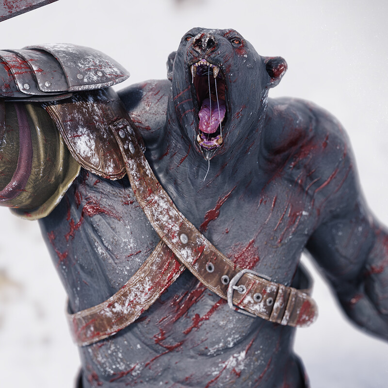 Untamed: When Animals Ruled the World (Game-ready) - Murmillo Bear