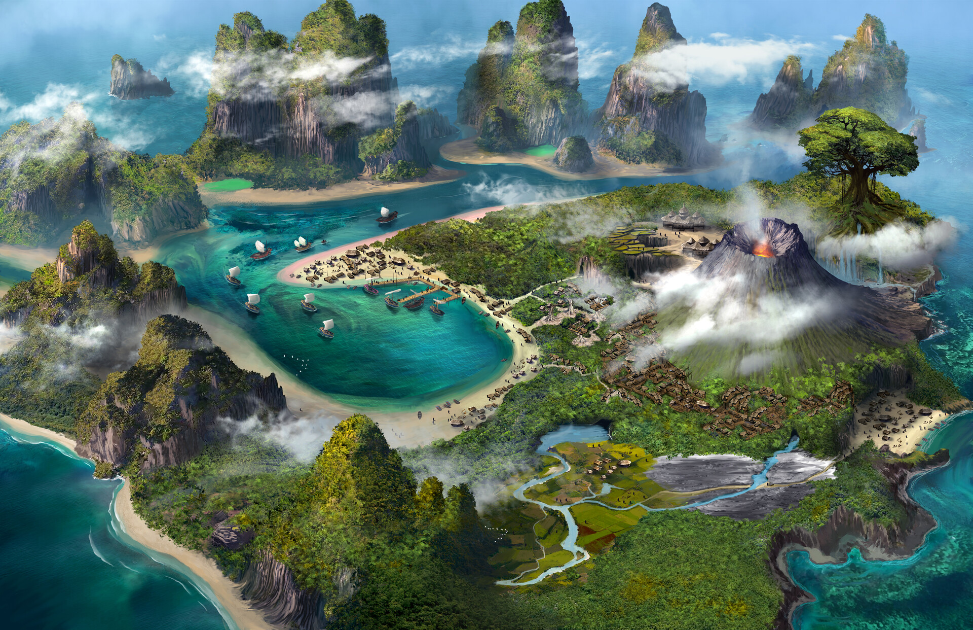 ArtStation - The Islands of Sina Una