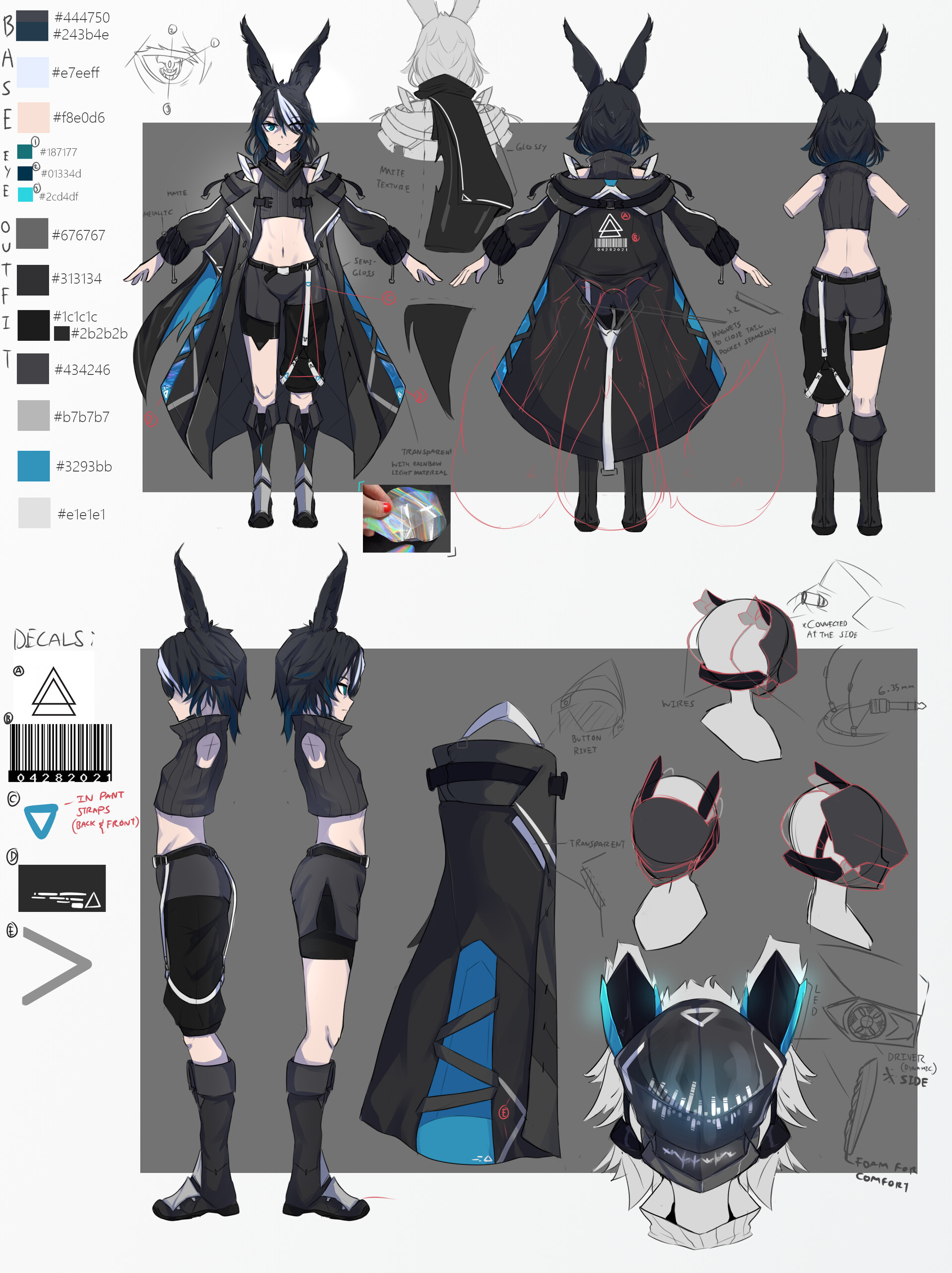 ArtStation - Character sheet concept art collection