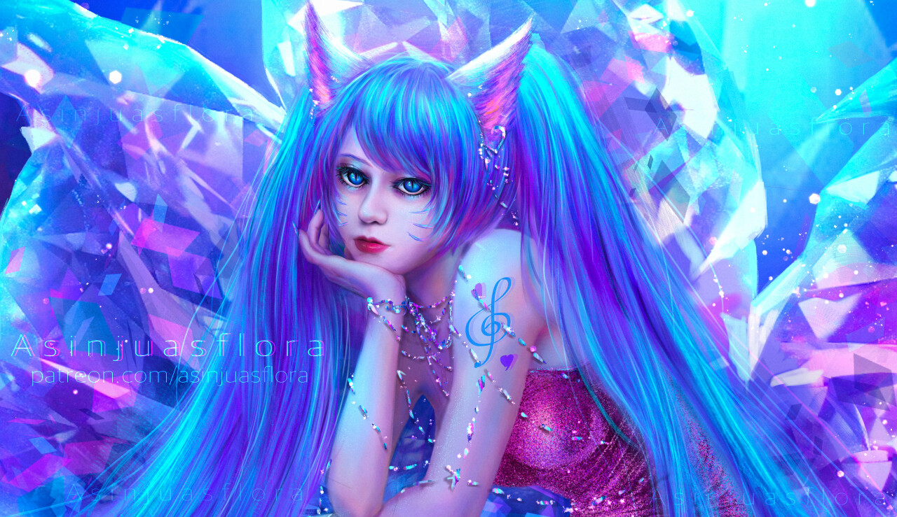 Asinjuasflora - Mythic Pop Star Ahri (My design)